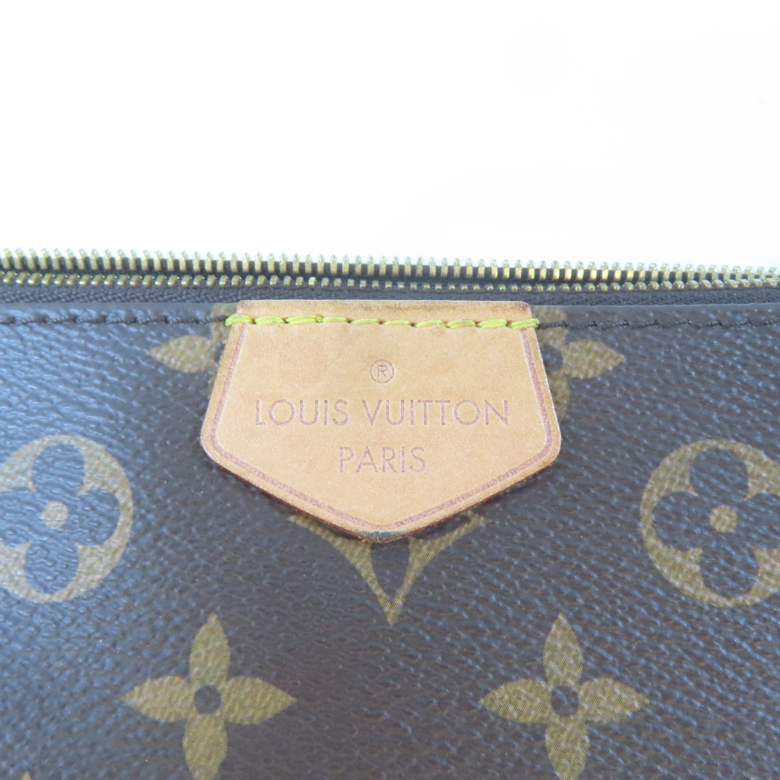 LOUIS VUITTON Monogram Multi Pochette Accessoires金扣手挽肩背兩用袋啡色