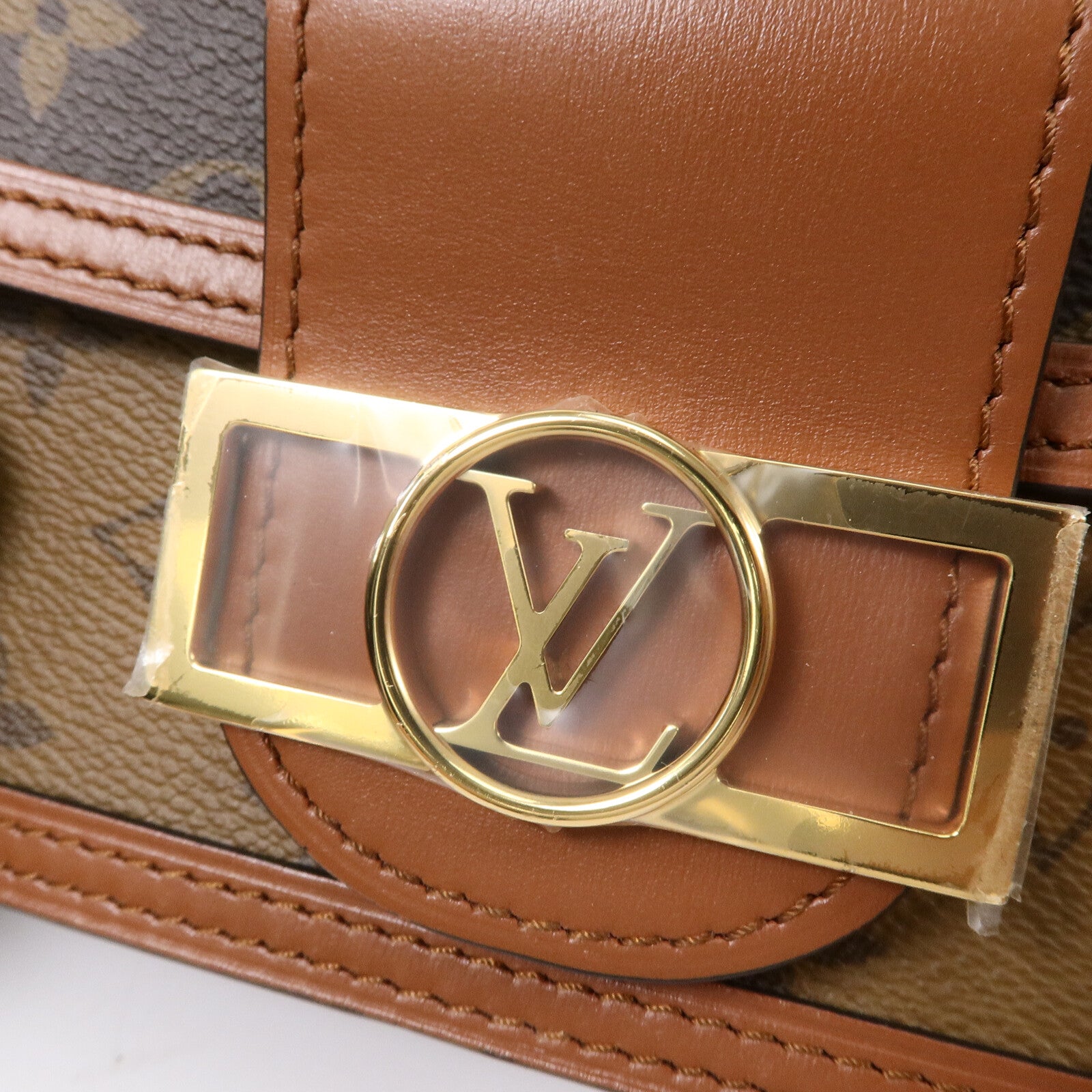 LOUIS VUITTON Monogram Reverse Dauphine East West手挽肩背兩用袋