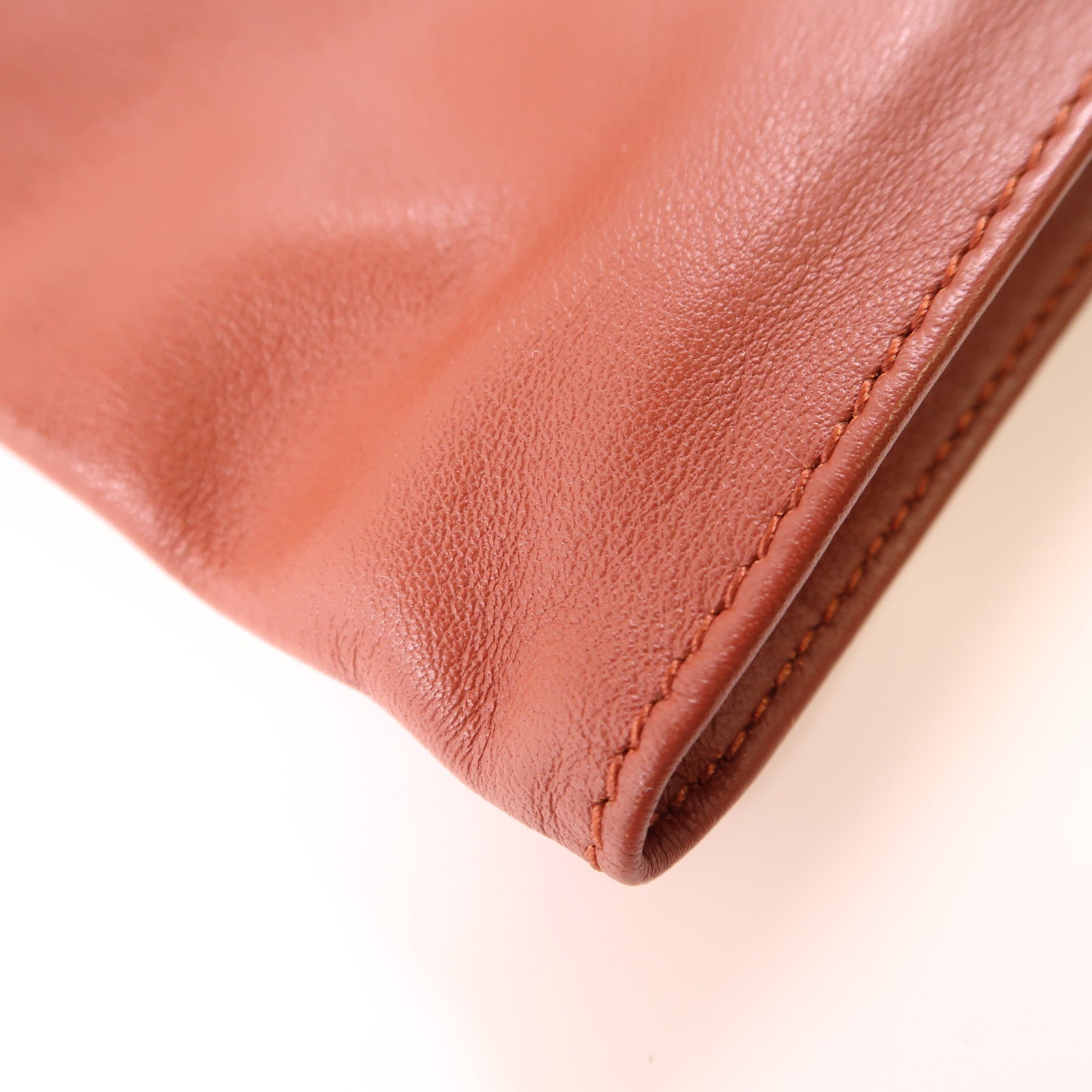 BOTTEGA VENETA BV GHW Hand Bag Calfskin Leather Brown