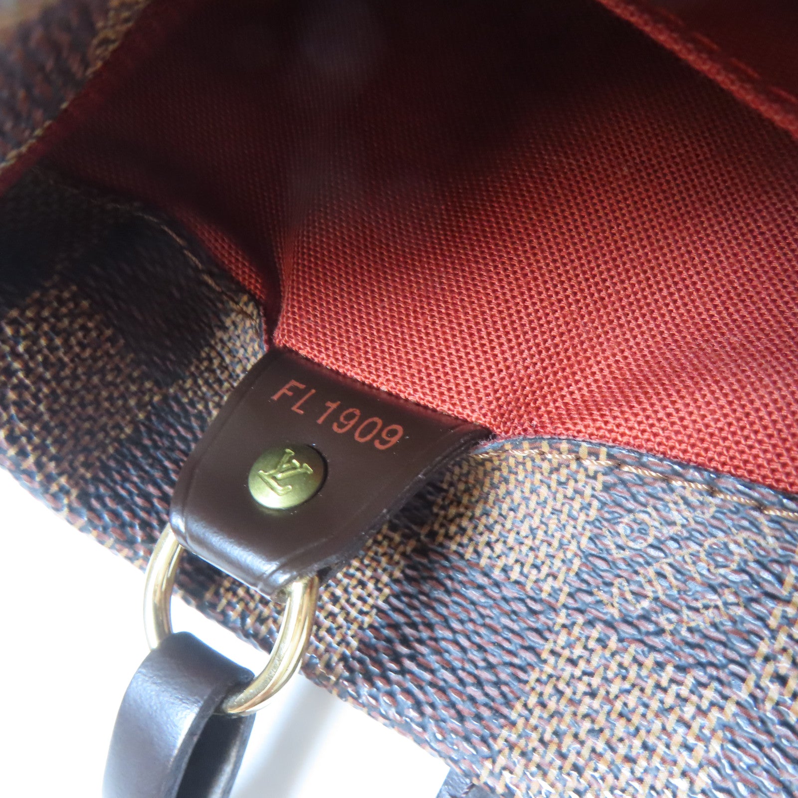 LOUIS VUITTON Damier Ebene Clifton金扣肩背袋啡色