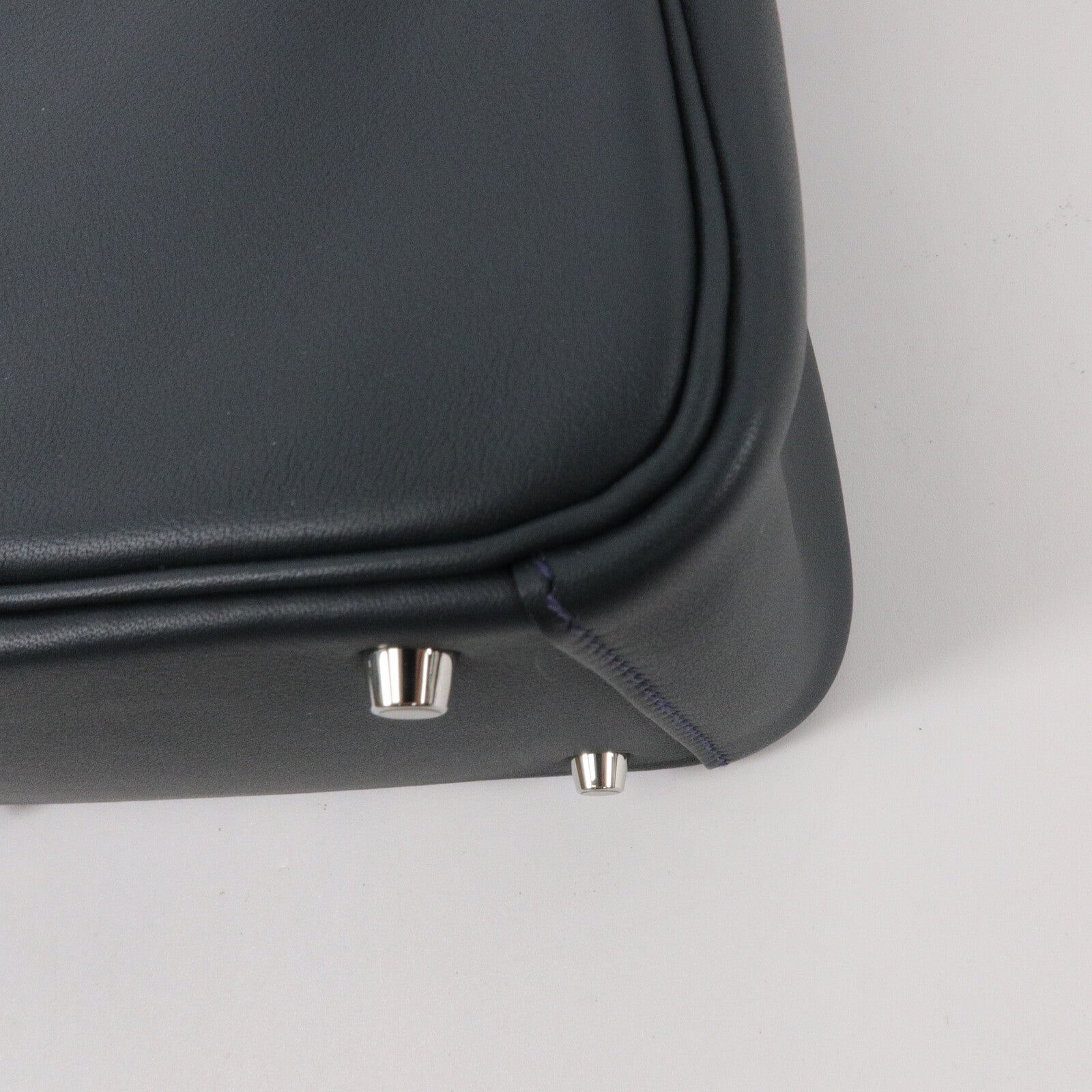 HERMES Swift皮革Mini Lindy手挽肩背兩用袋Vert Rousseau/Malach