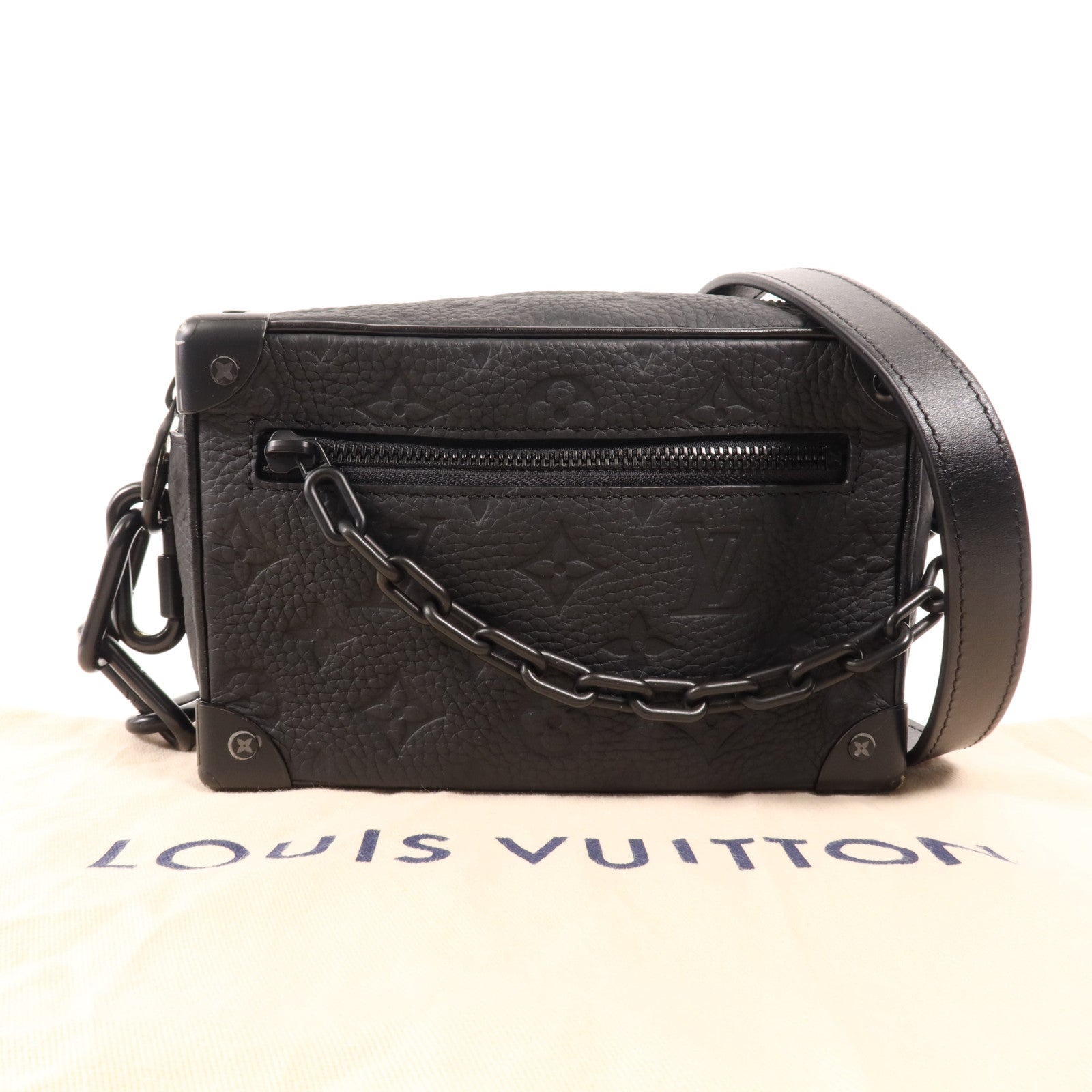 LOUIS VUITTON Monogram Taurillon Mini Soft Trunk肩背袋