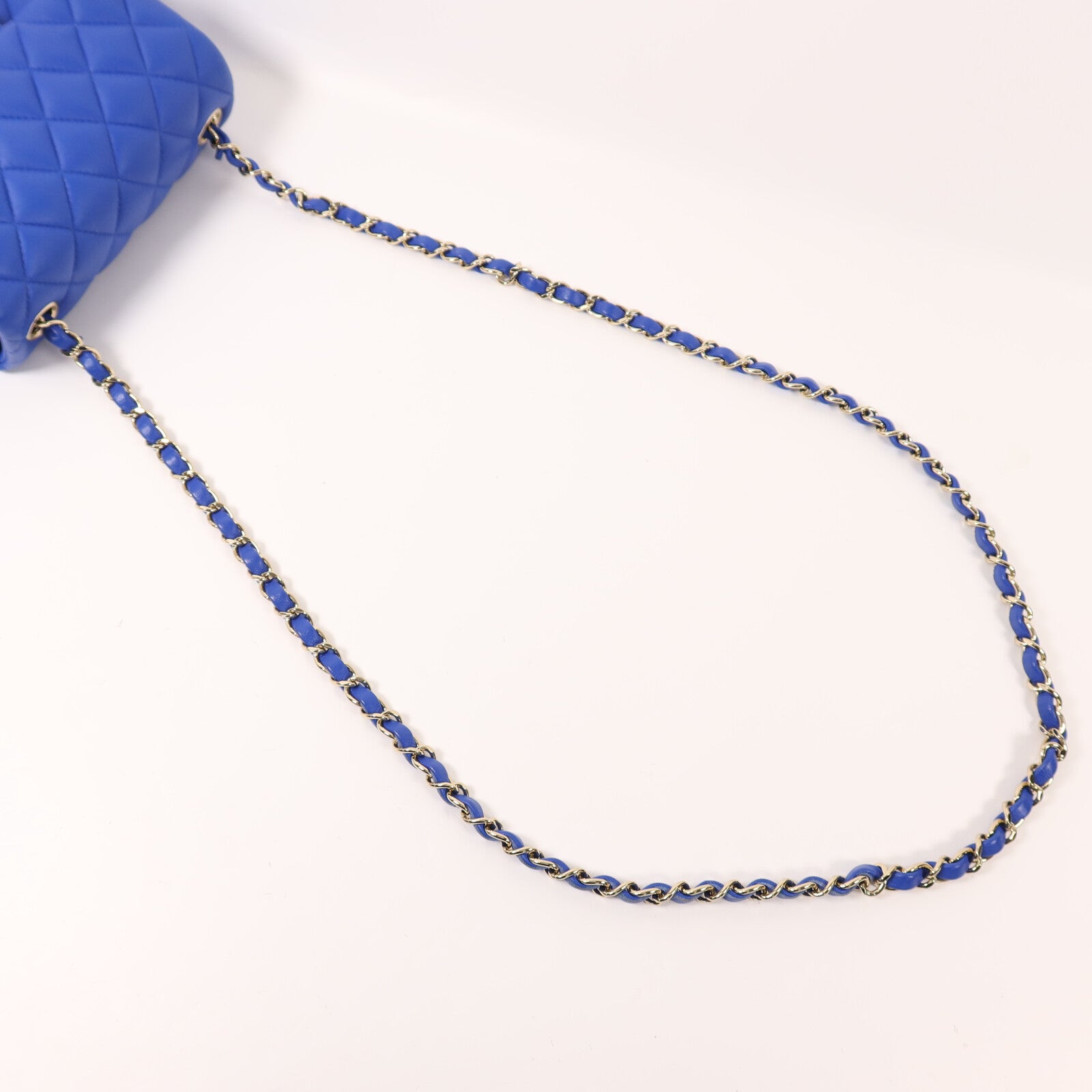 CHANEL 羊皮皮革Mini Classic 17金扣鏈帶肩背袋