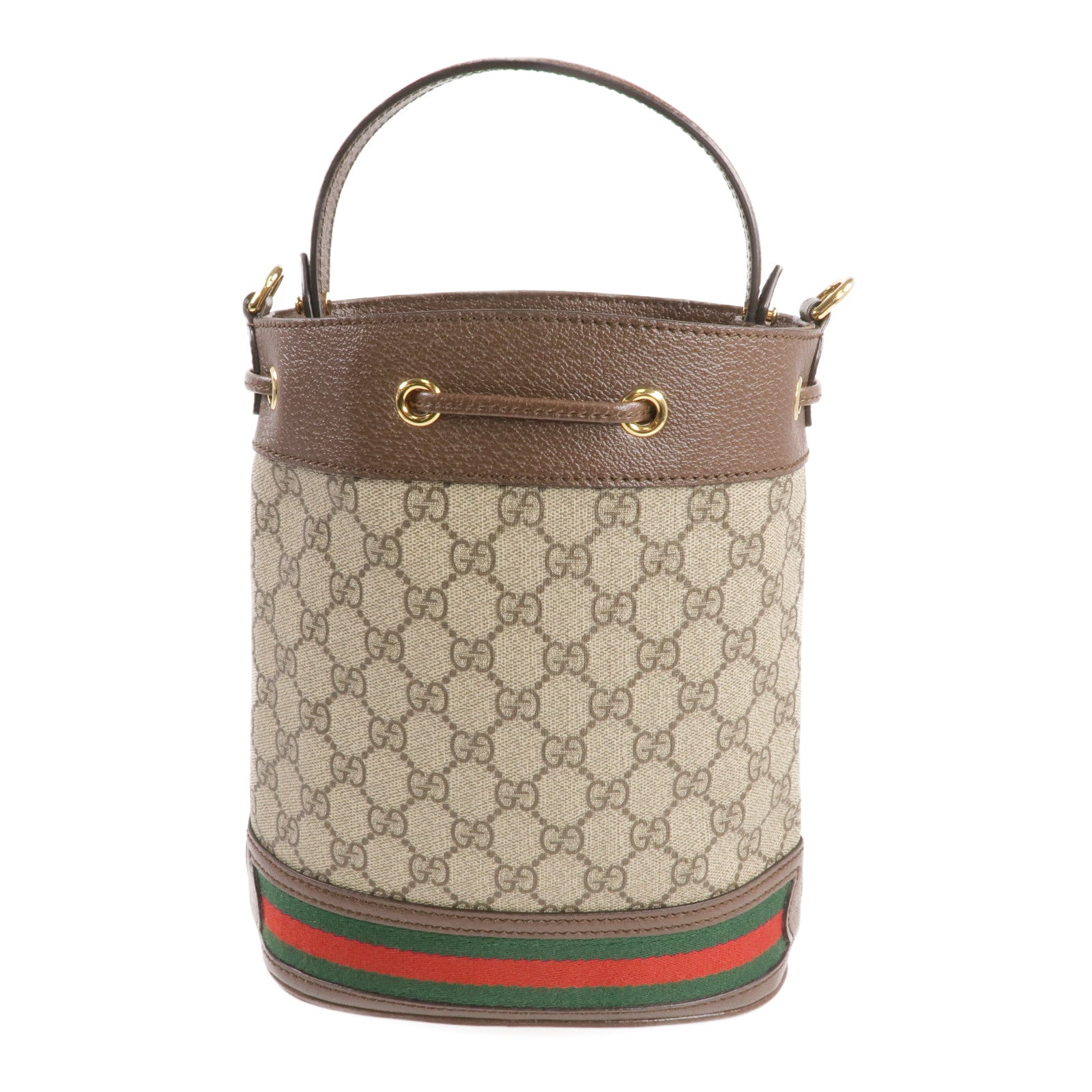 GUCCI 塗層帆布Ophidia GG Bucket金扣手挽肩背兩用袋