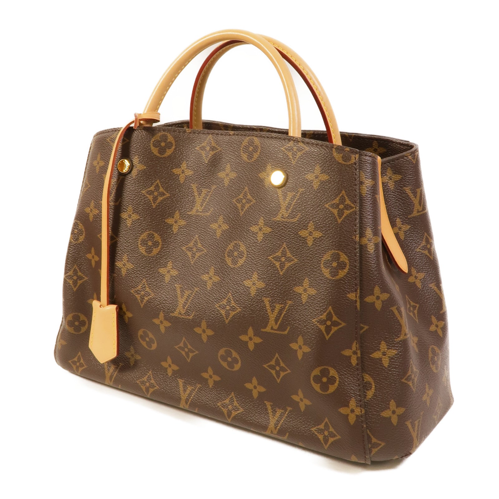 LOUIS VUITTON Monogram Montaigne MM金扣手挽肩背兩用袋