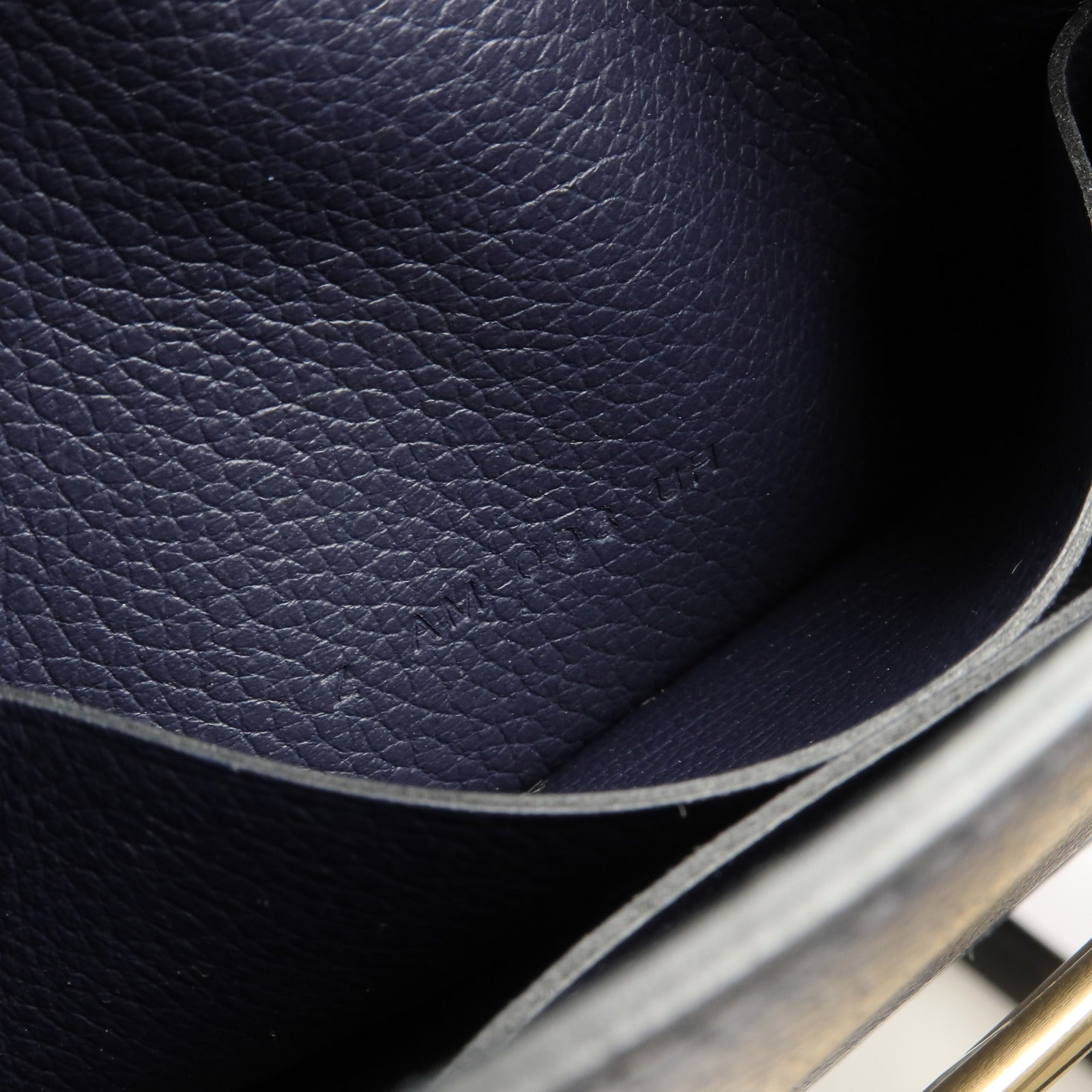 HERMES 【激減優惠】Evercolor皮革Roulis Slim Wallet錢包Bleu Nuit