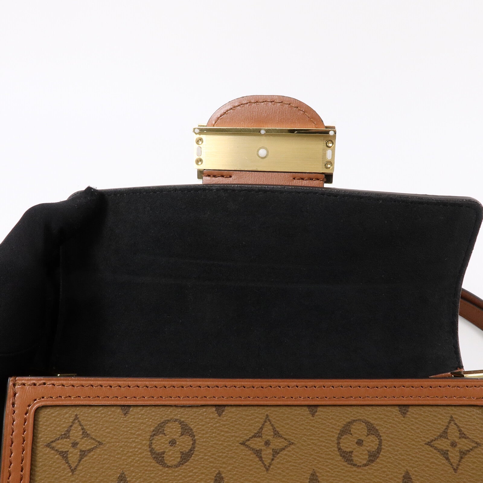 LOUIS VUITTON Monogram Reverse Dauphine East West手挽肩背兩用袋