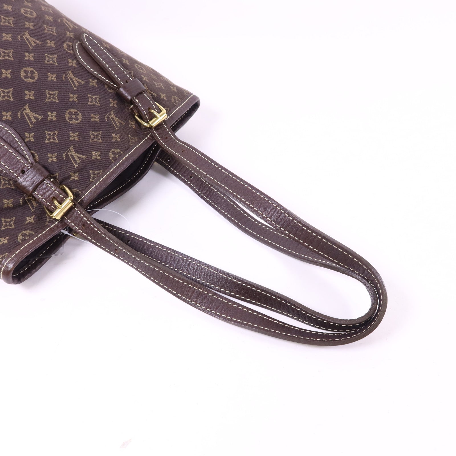 LOUIS VUITTON Monogram Mini Lin Bucket PM金扣肩背袋