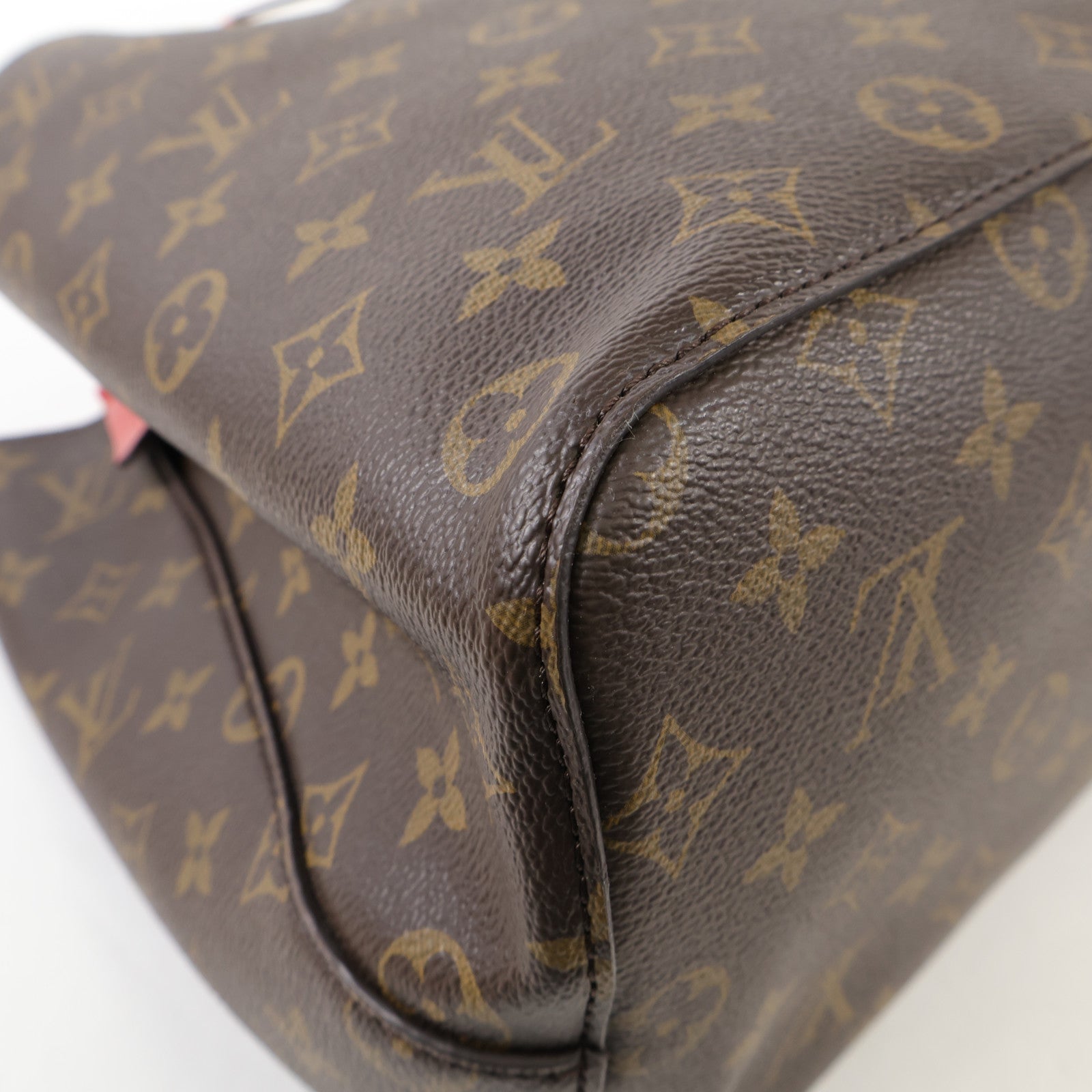 LOUIS VUITTON Monogram Neo Noe Bucket Bag金扣肩背袋Coquelicot