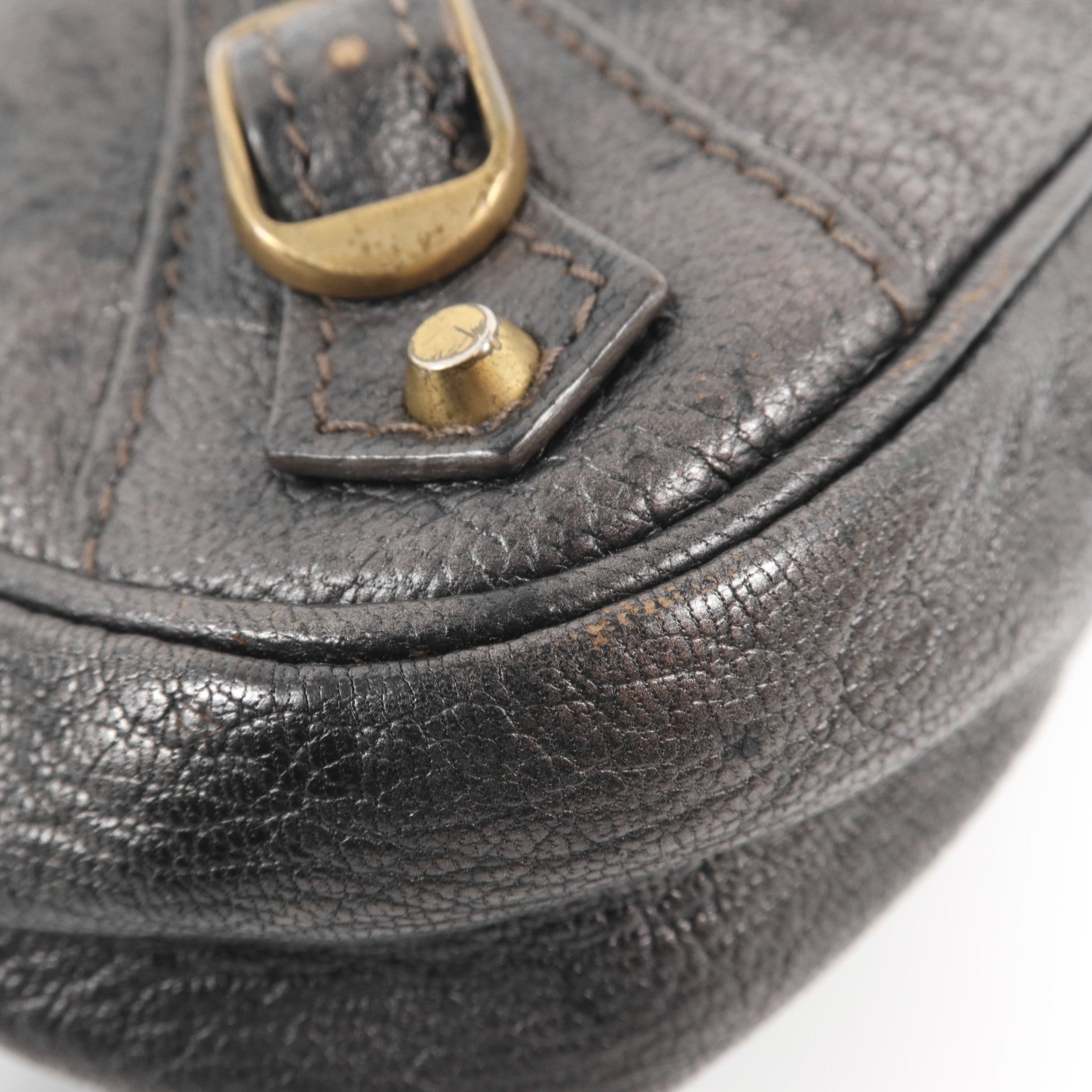 BALENCIAGA 羊皮皮革Classic Hip金扣肩背袋