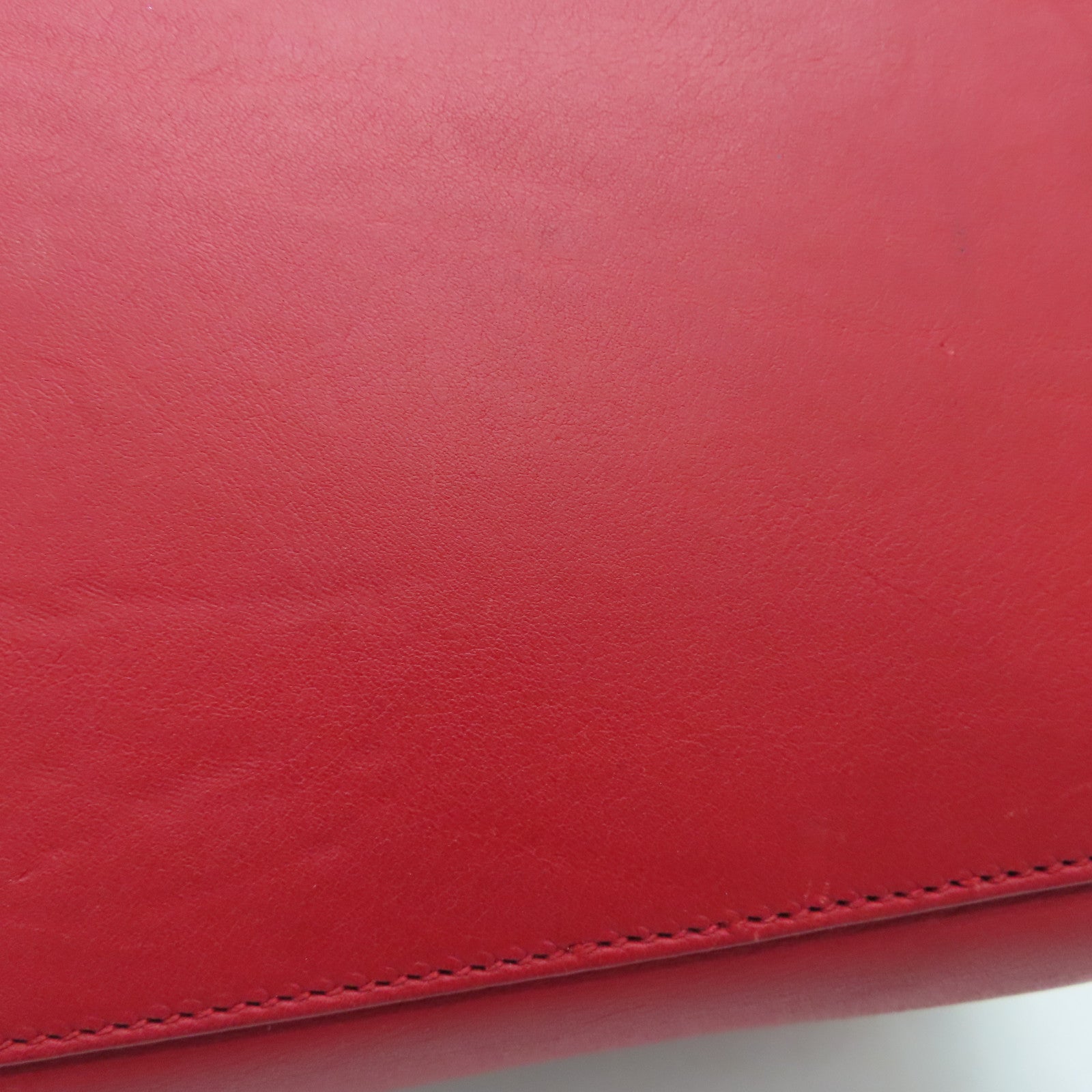 SAINT LAURENT 牛皮皮革2 Way Shoulder金扣手挽肩背兩用袋紅色