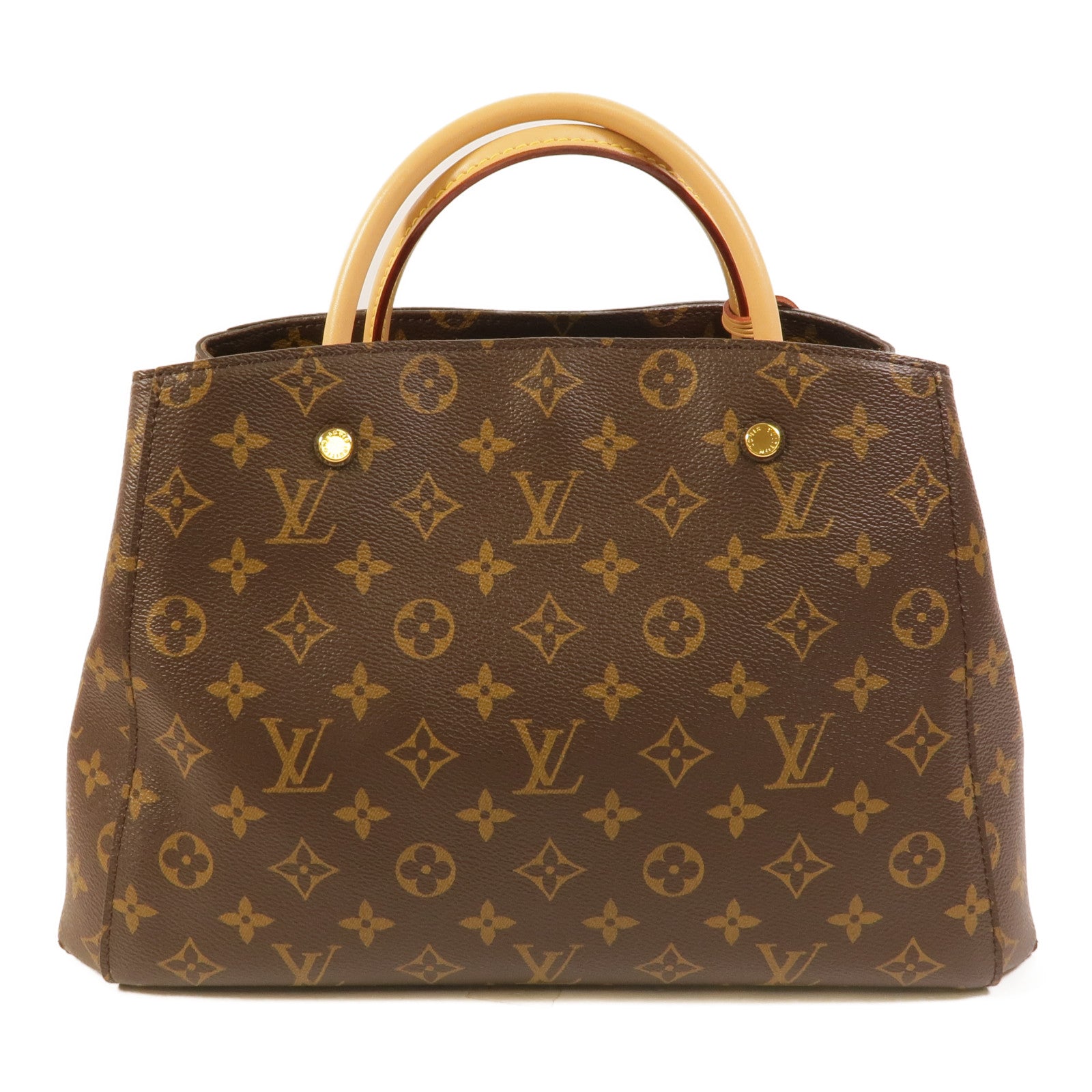 LOUIS VUITTON Monogram Montaigne MM金扣手挽肩背兩用袋