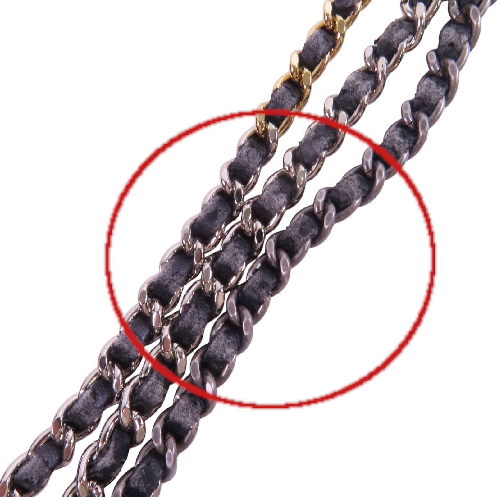 CHANEL 牛皮皮革Gabrielle Large金扣鏈帶肩背袋