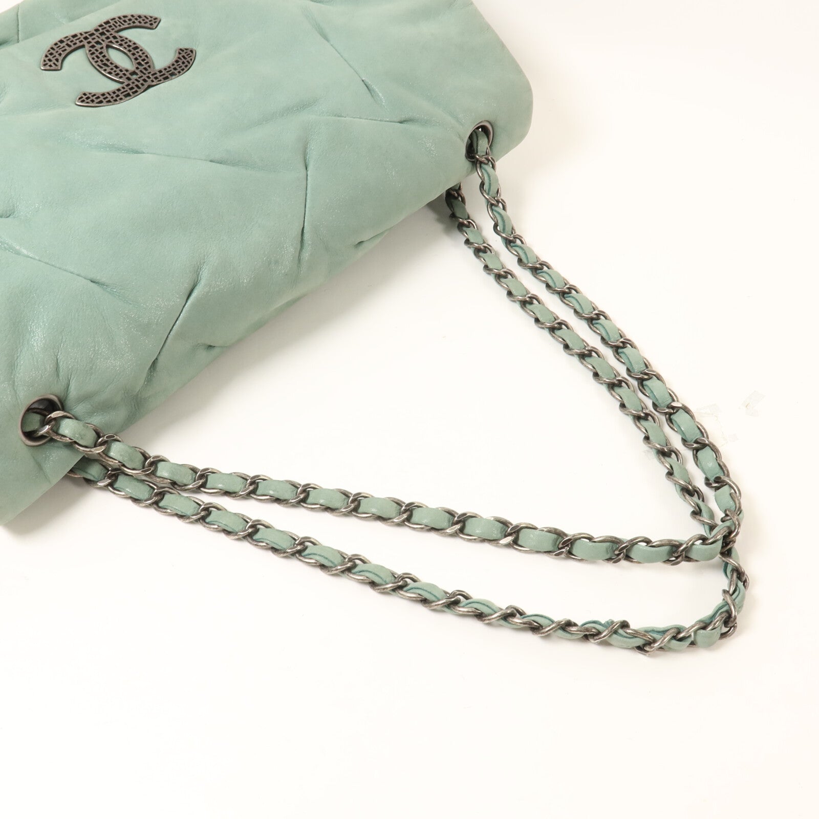 CHANEL 牛皮皮革Chain Shoulder鏈帶肩背袋