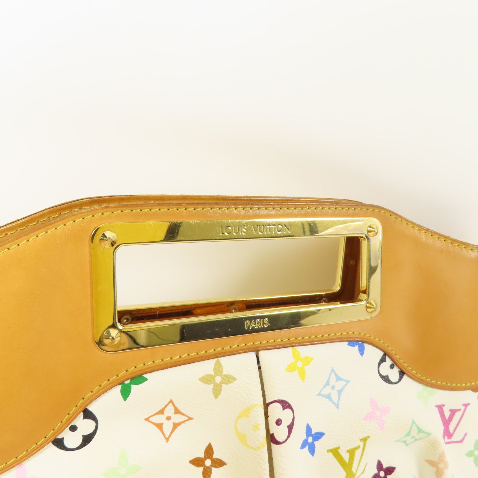 LOUIS VUITTON Monogram Multicolore Judy MM金扣手挽肩背兩用袋