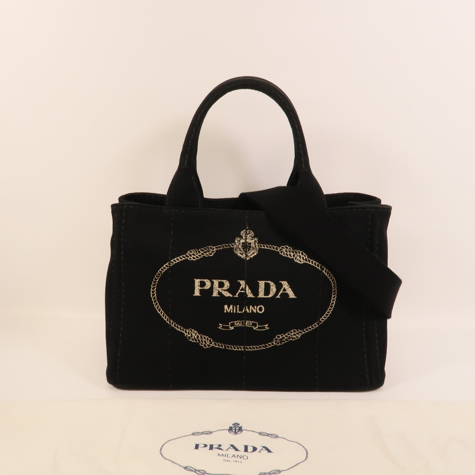 PRADA 帆布Canapa手挽肩背兩用袋