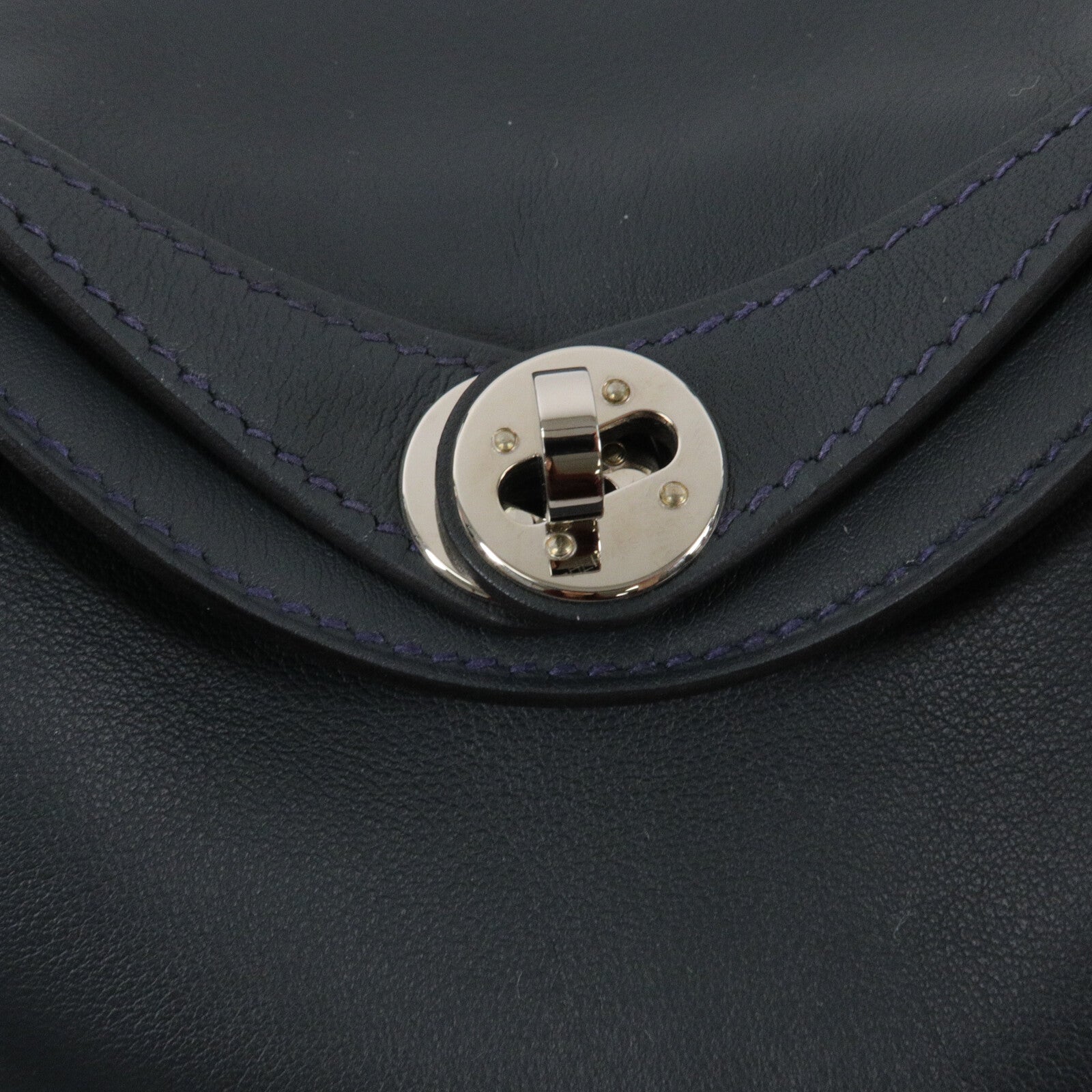 HERMES Swift皮革Mini Lindy手挽肩背兩用袋Vert Rousseau/Malach