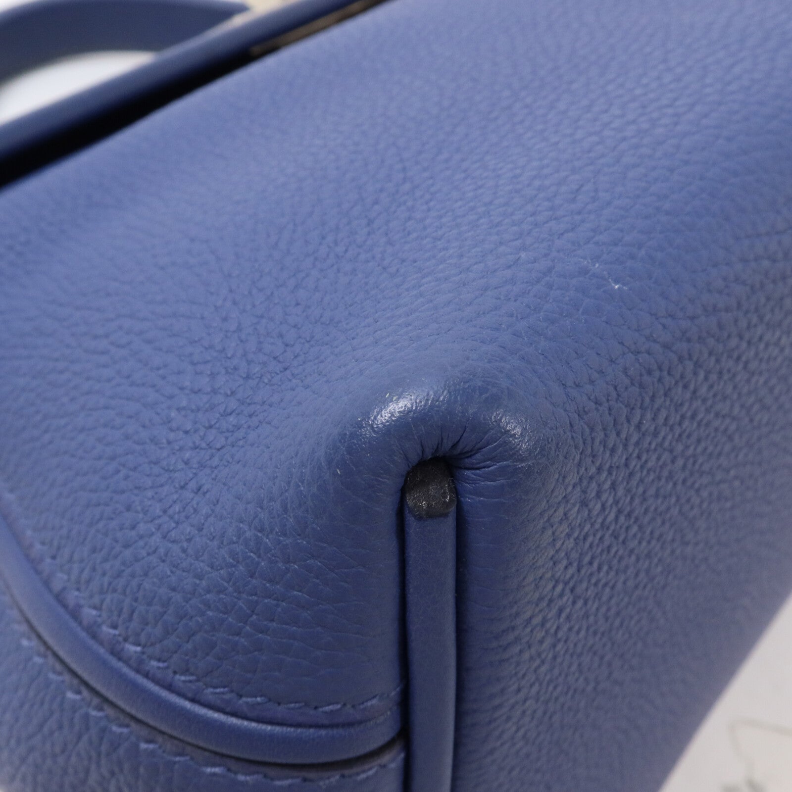HERMES Togo皮革24/24 29cm手挽肩背兩用袋Bleu Brighton