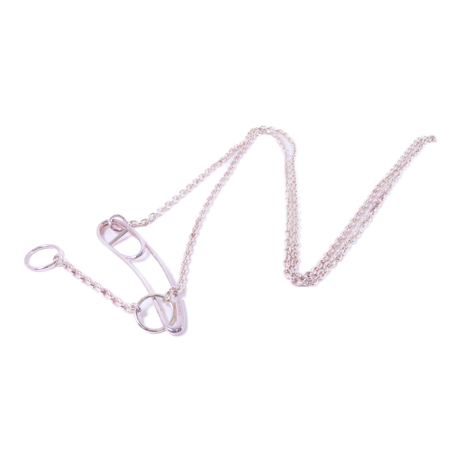 HERMES 925純銀Punk Anchor Chain Necklace 168cm項鍊
