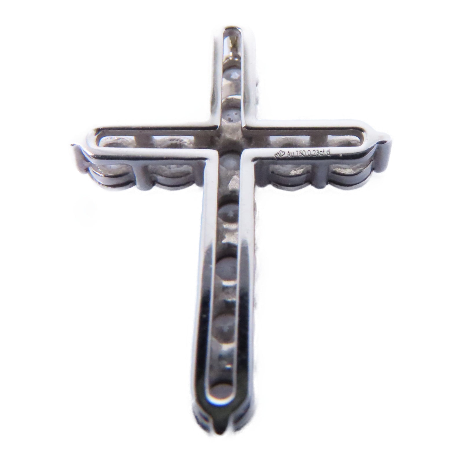 JEWELRY 18K白金Diamond Pendant Top 0.23ct鑽石吊墜