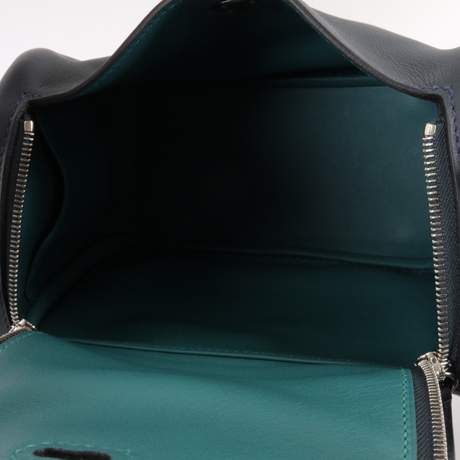 HERMES Swift皮革Mini Lindy手挽肩背兩用袋Vert Rousseau/Malach