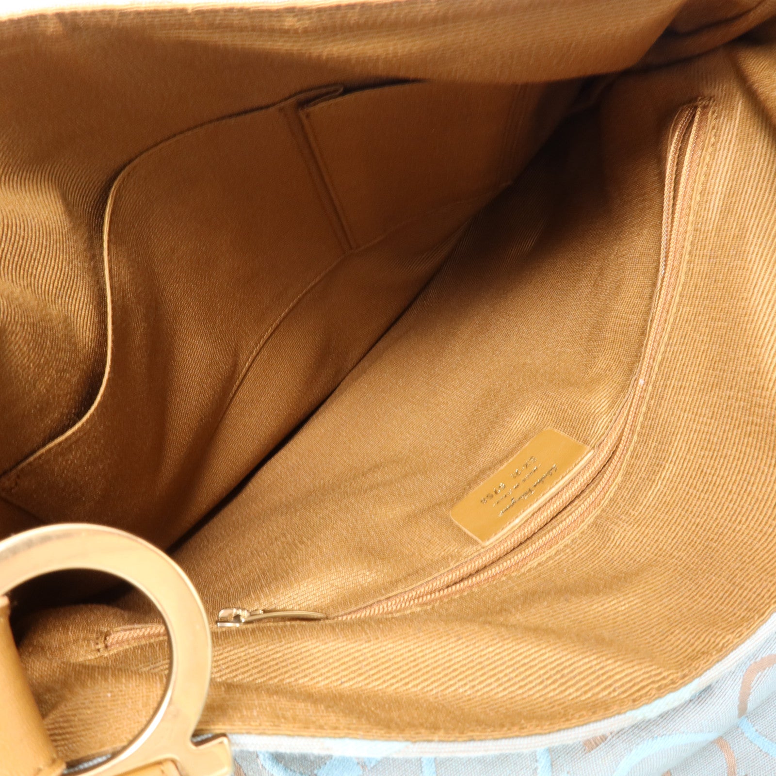 Salvatore Ferragamo 帆布Shoulder Bag金扣肩背袋