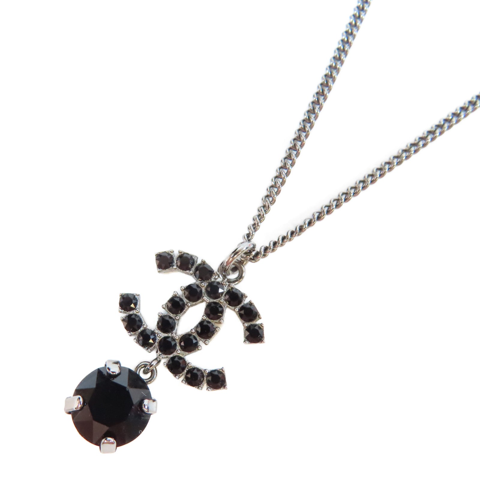 CHANEL PVC/金屬Necklace項鍊黑色