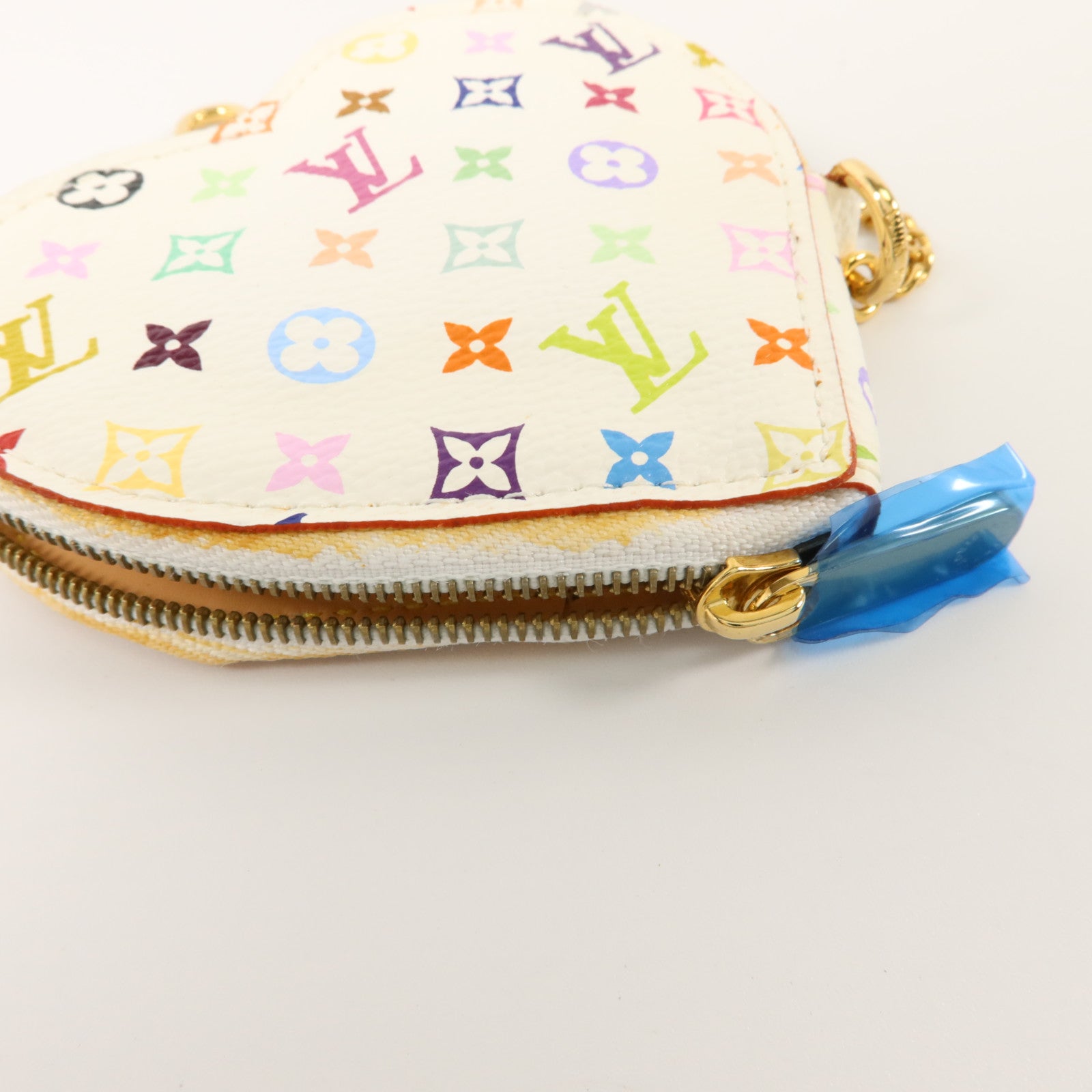 LOUIS VUITTON Monogram Multicolore Porte Monnaie Coeur金扣零錢包