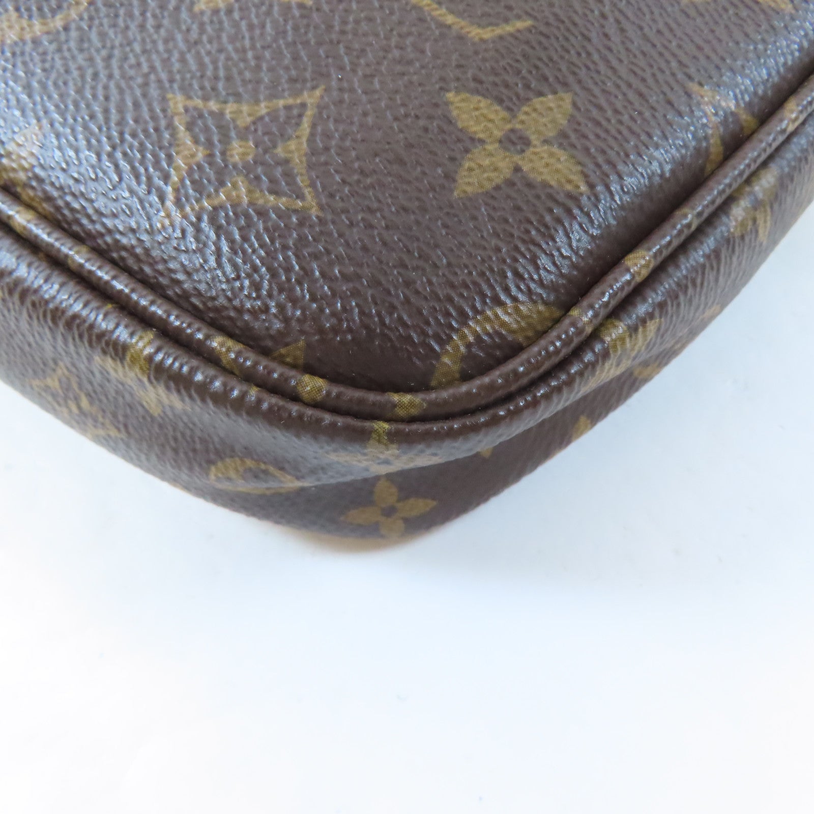 LOUIS VUITTON Monogram Multi Pochette Accessoires金扣手挽肩背兩用袋啡色