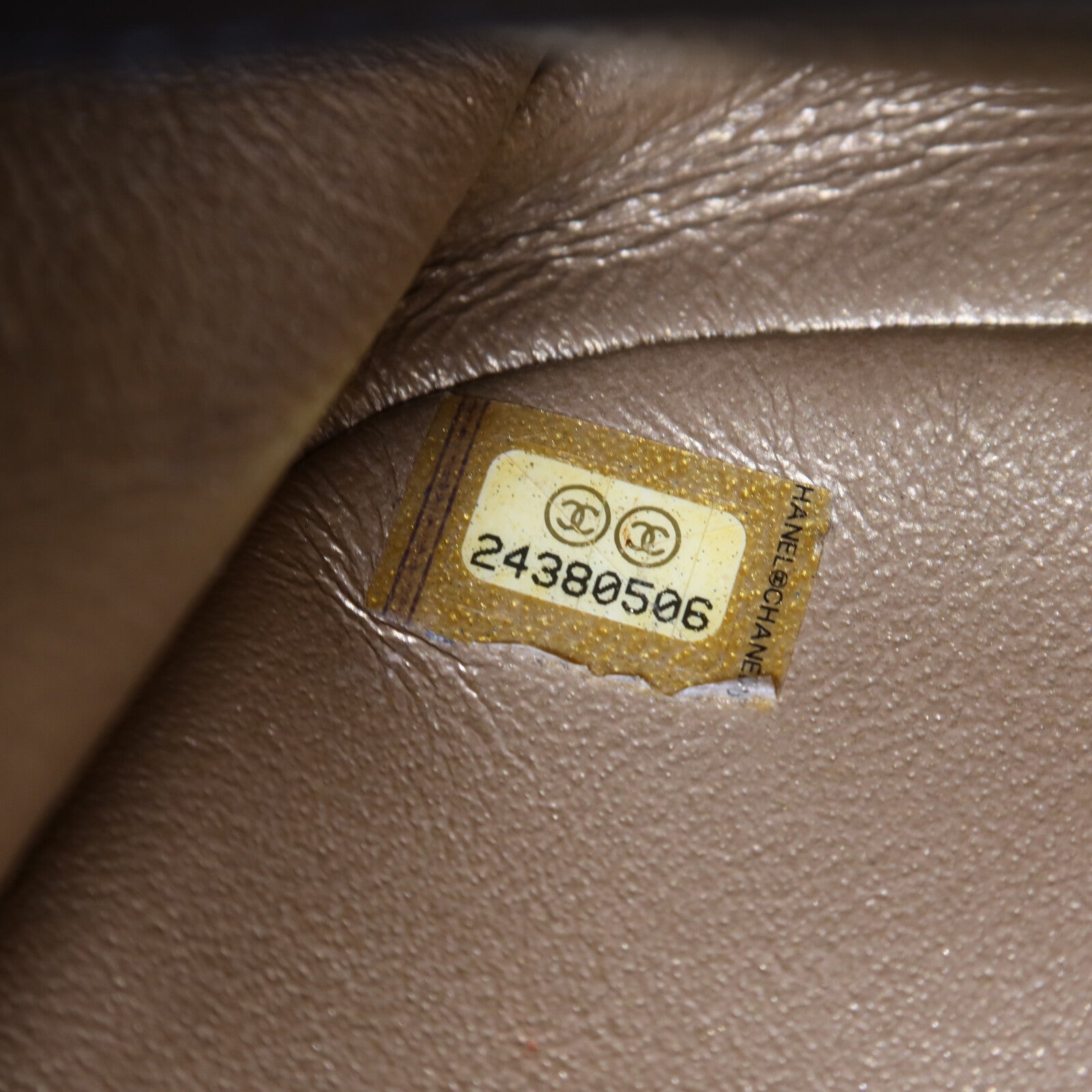 CHANEL 羊皮皮革Shoulder Bag金扣鏈帶肩背袋