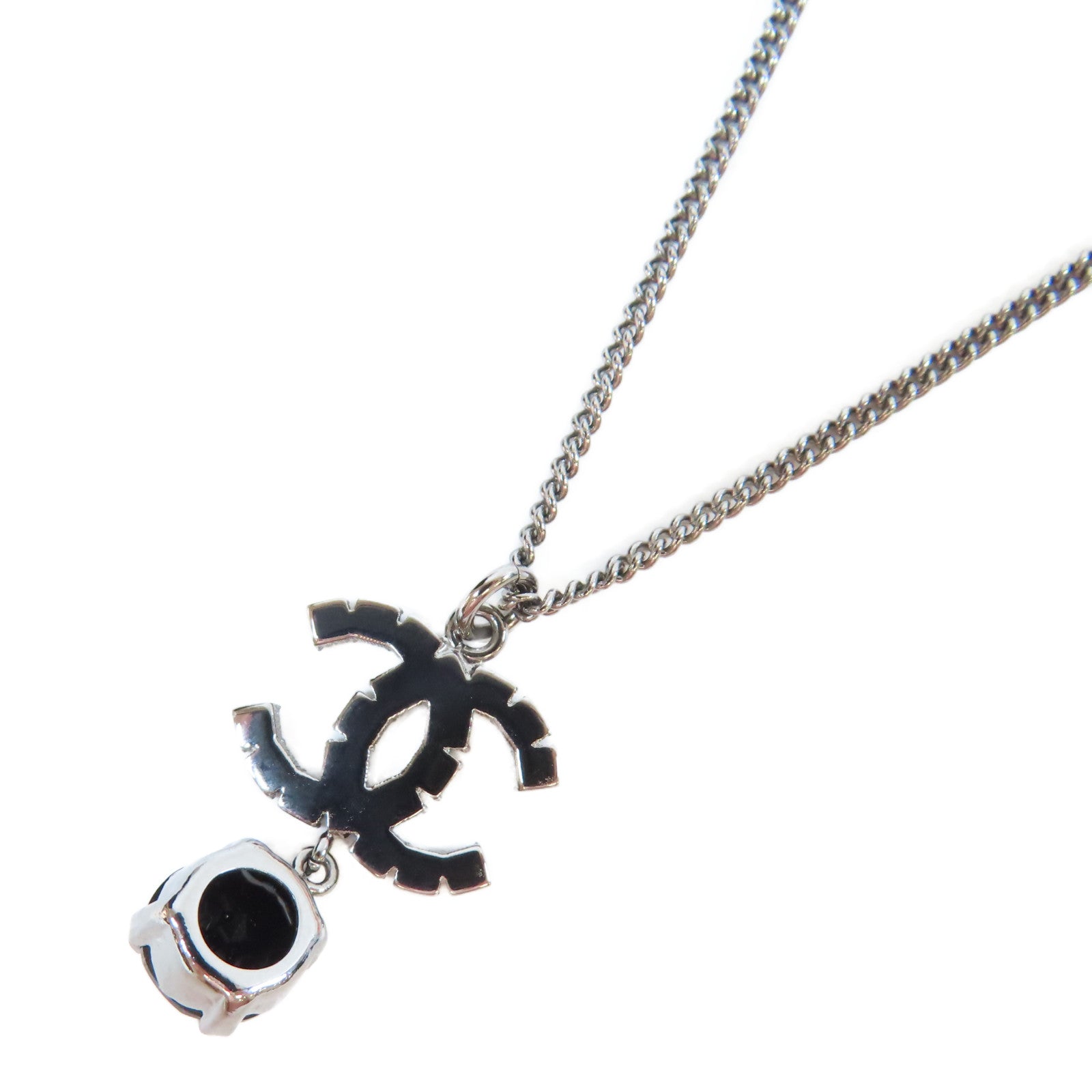 CHANEL PVC/金屬Necklace項鍊黑色