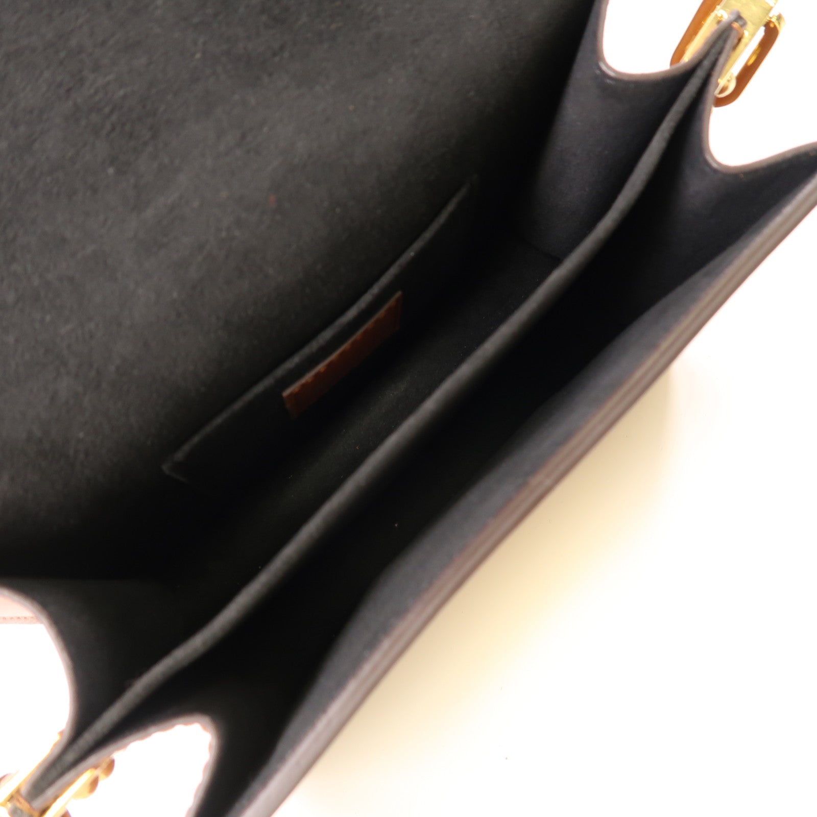 LOUIS VUITTON LV GHW Mini Dauphine Shoulder Bag M44580 Monogram Reverse Brown