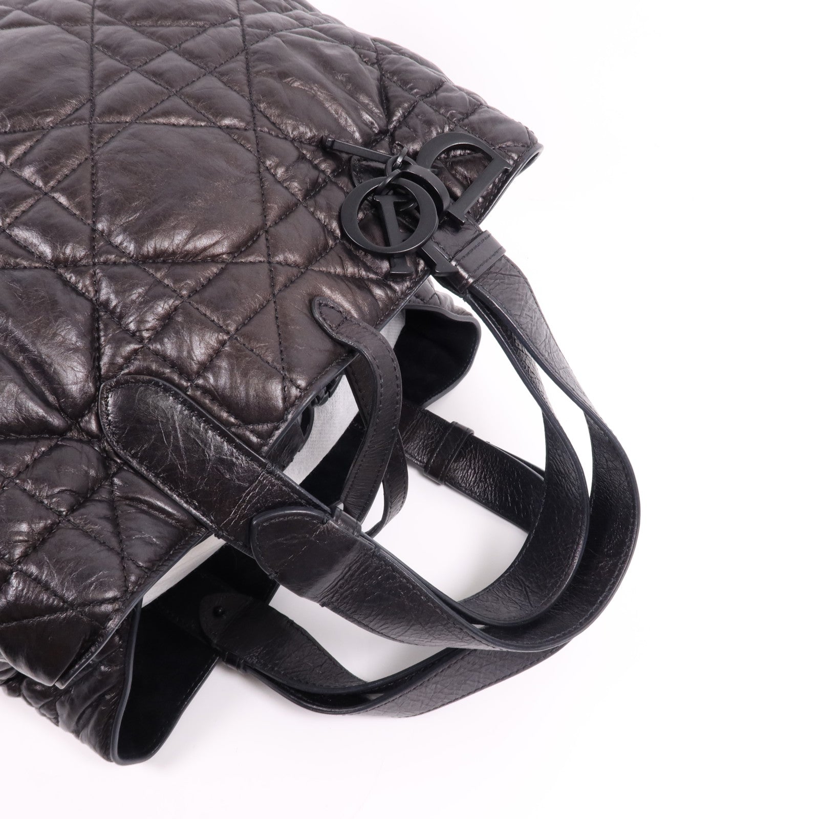 Dior 牛皮皮革Toujours Medium金扣手挽袋