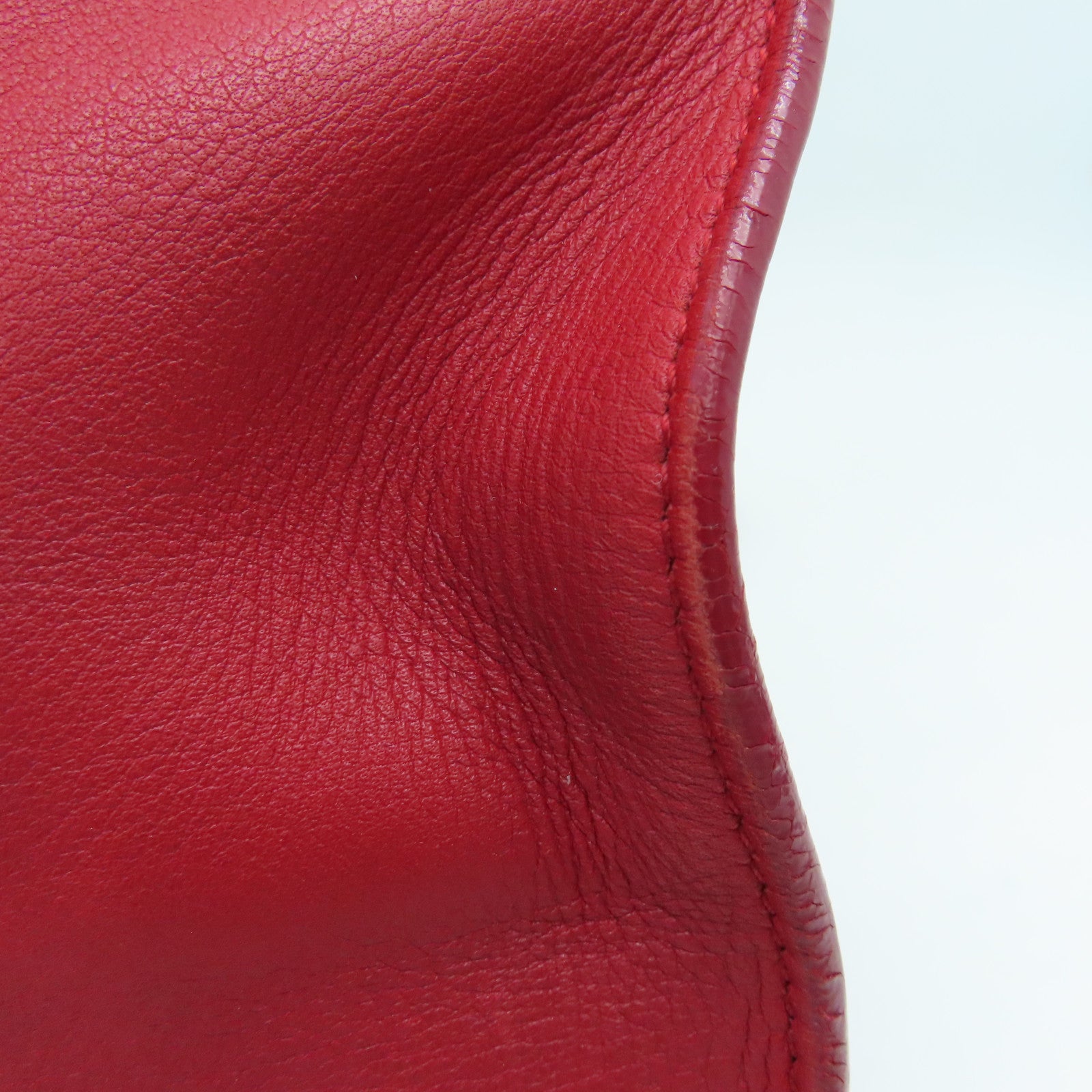 SAINT LAURENT 牛皮皮革2 Way Shoulder金扣手挽肩背兩用袋紅色