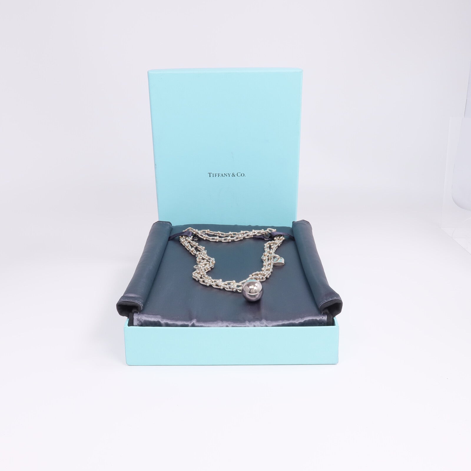 TIFFANY＆CO 925純銀Hardwear Wrap Necklace項鍊