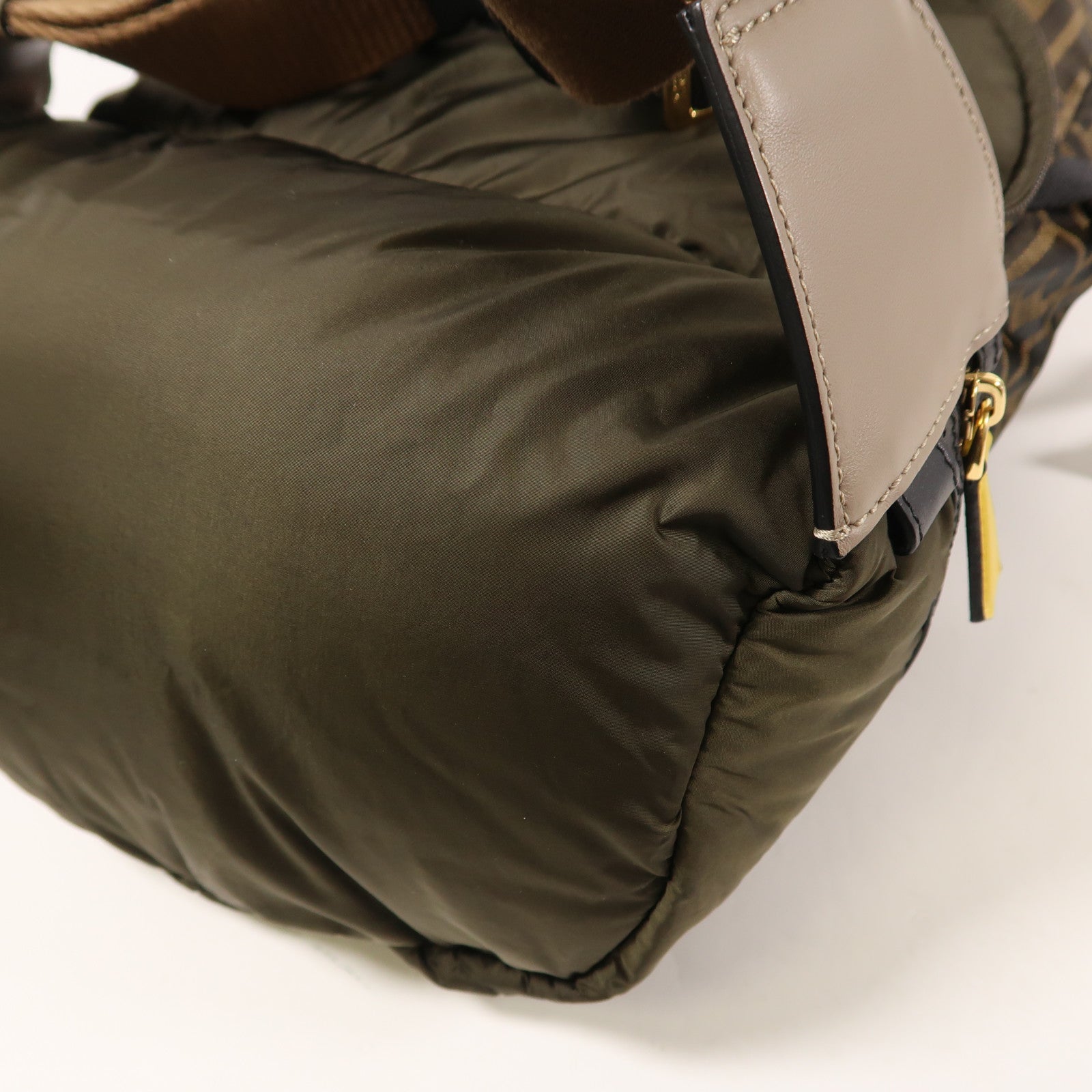 FENDI Waist Bag Backpack Nylon Brown