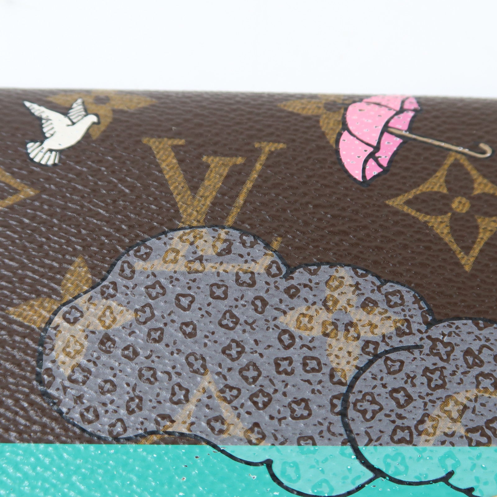 LOUIS VUITTON Monogram Sarah Wallet金扣長錢包啡色