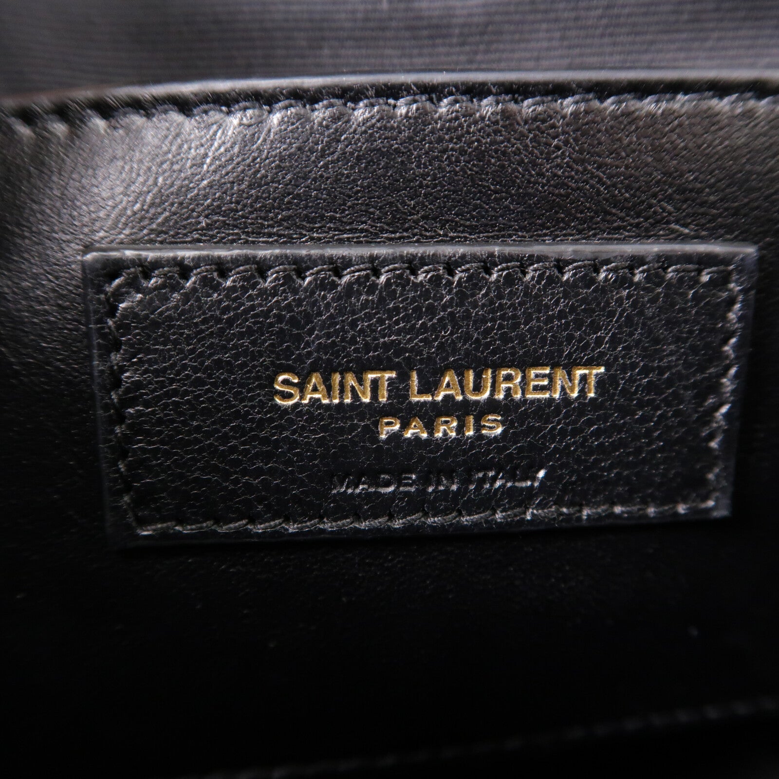 SAINT LAURENT 牛仔布Paris 80'S Vanity Bag鏈帶肩背袋