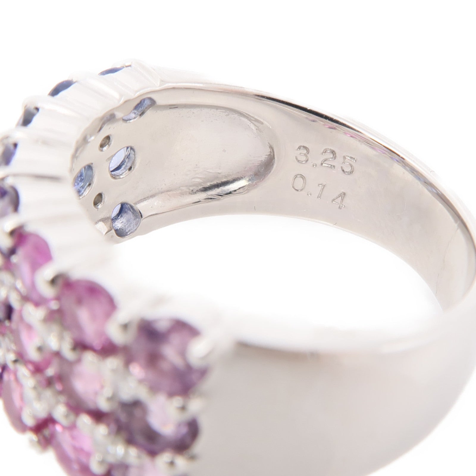 JEWELRY Sapphire Diamond Ring PT900 Platinum US#6.5