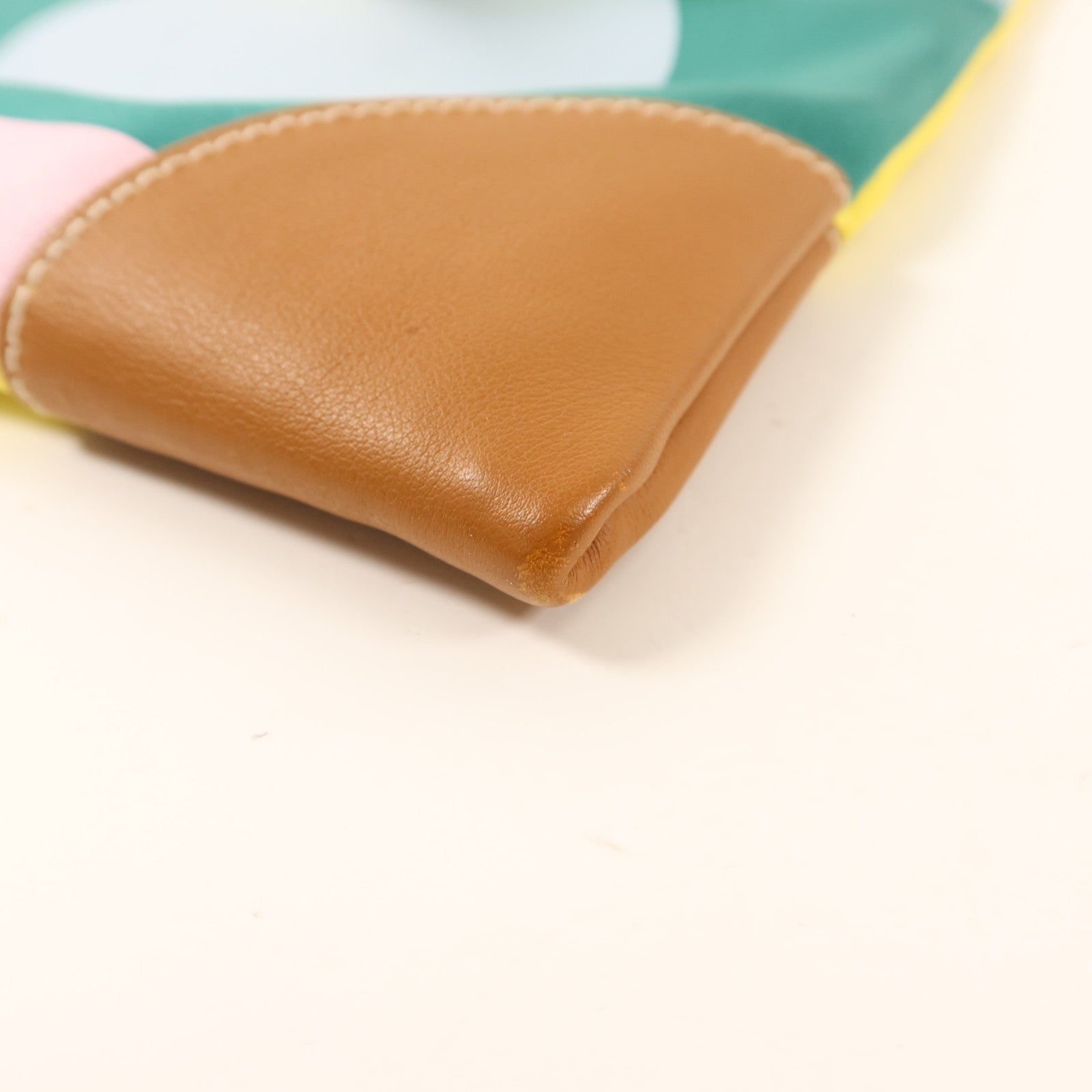 HERMES 絲質Silk City銀扣肩背袋
