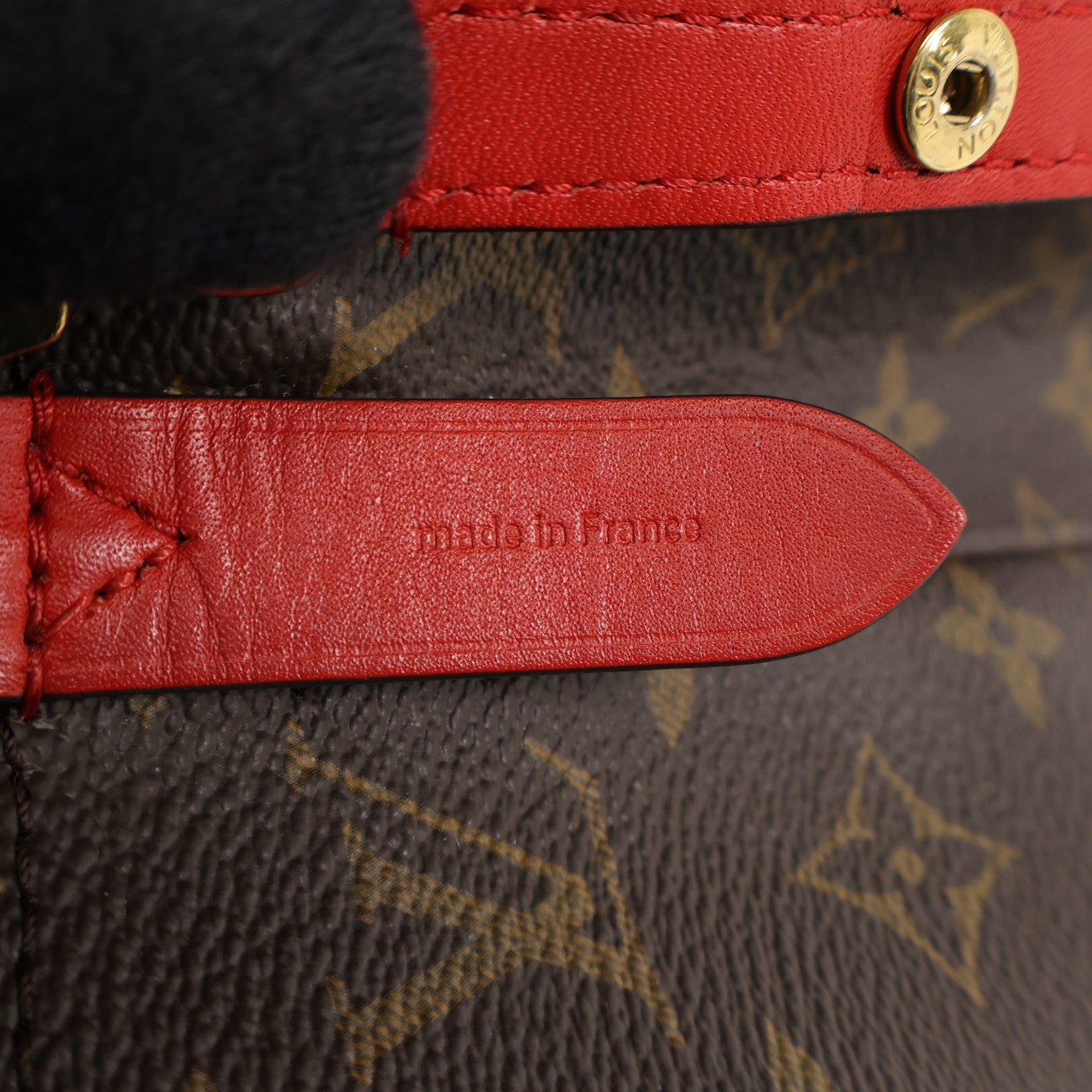 LOUIS VUITTON Monogram Neo Noe Bucket Bag金扣肩背袋Coquelicot