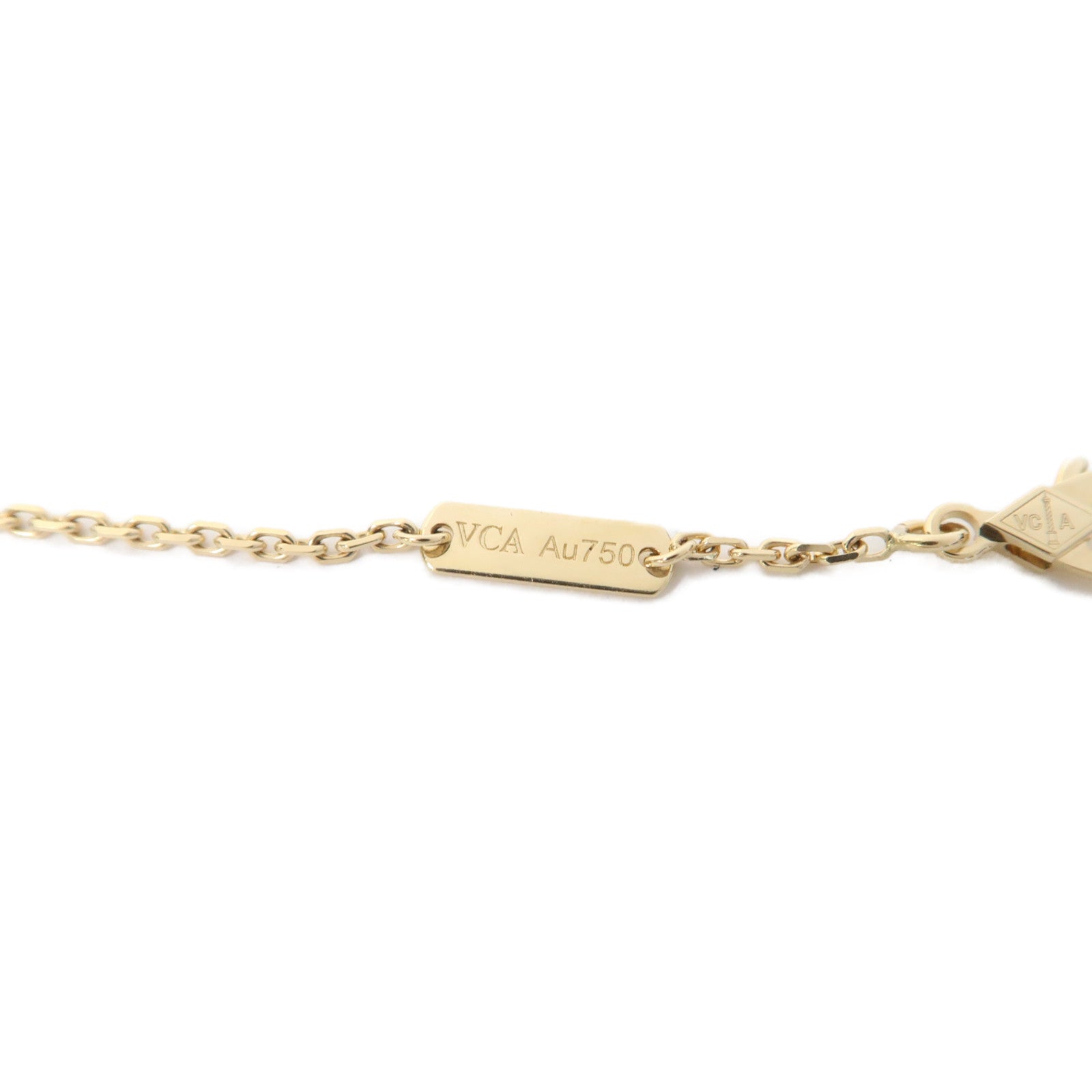 Van Cleef & Arpels 18黃金Necklace項鍊琥珀色