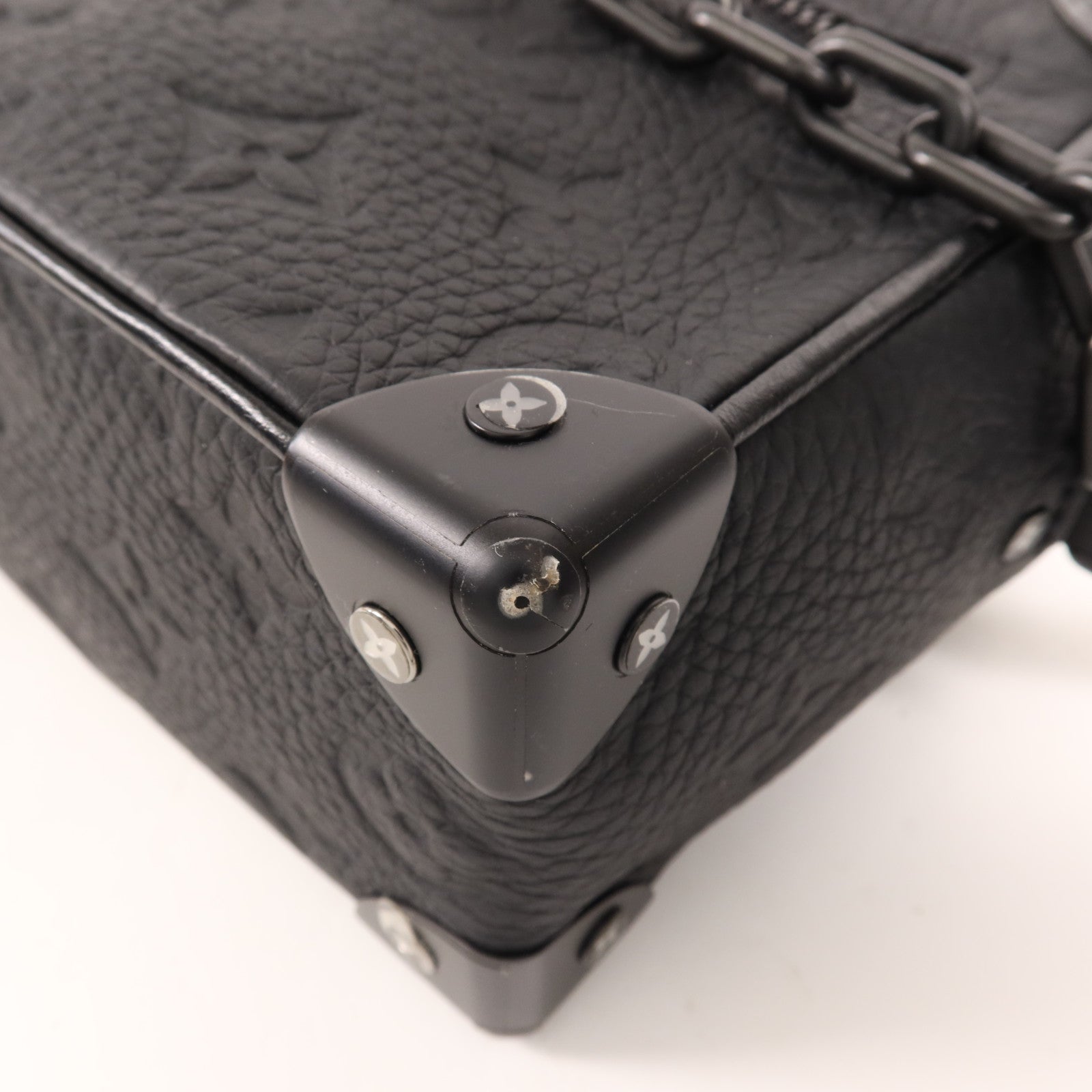 LOUIS VUITTON Monogram Taurillon Mini Soft Trunk肩背袋