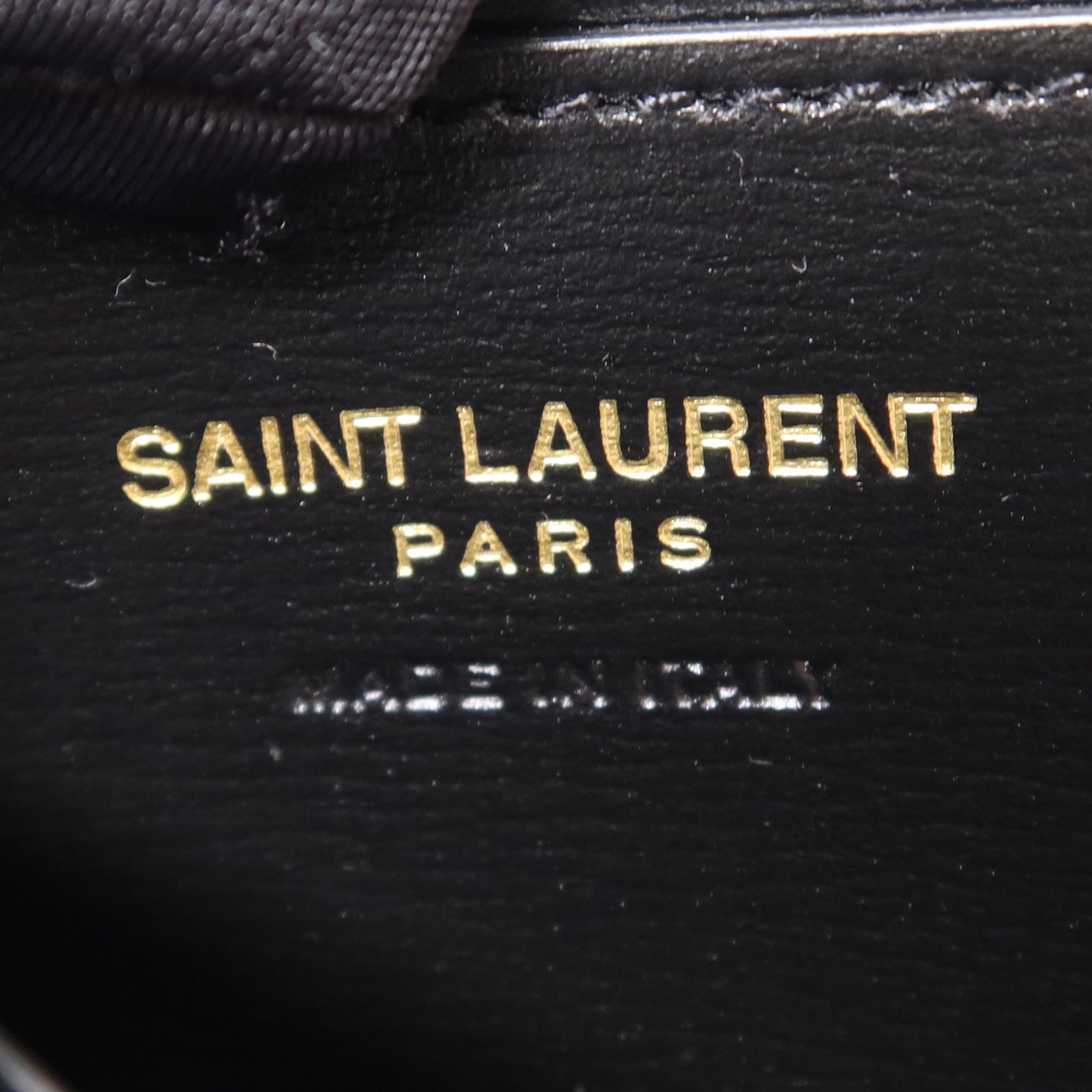 SAINT LAURENT 皮革Card Case金扣卡片套