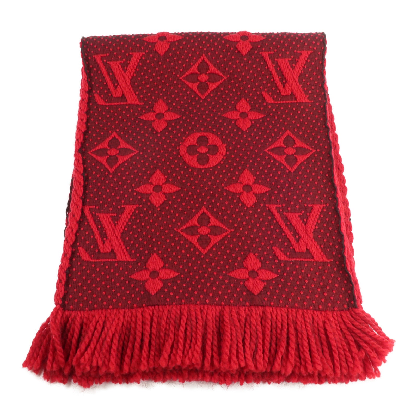 LOUIS VUITTON 羊毛/絲質Scarf 174x31cm圍巾