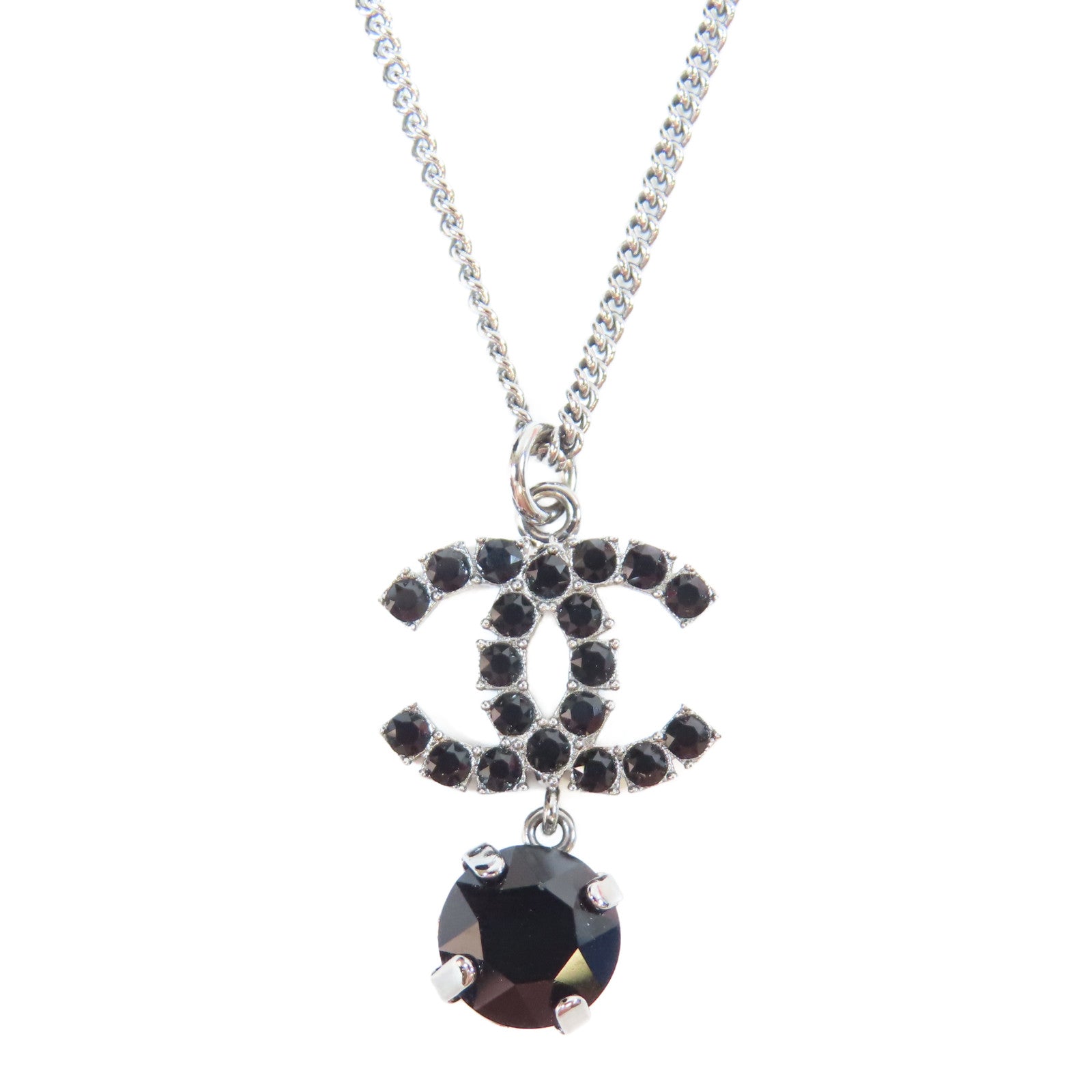 CHANEL PVC/金屬Necklace項鍊黑色