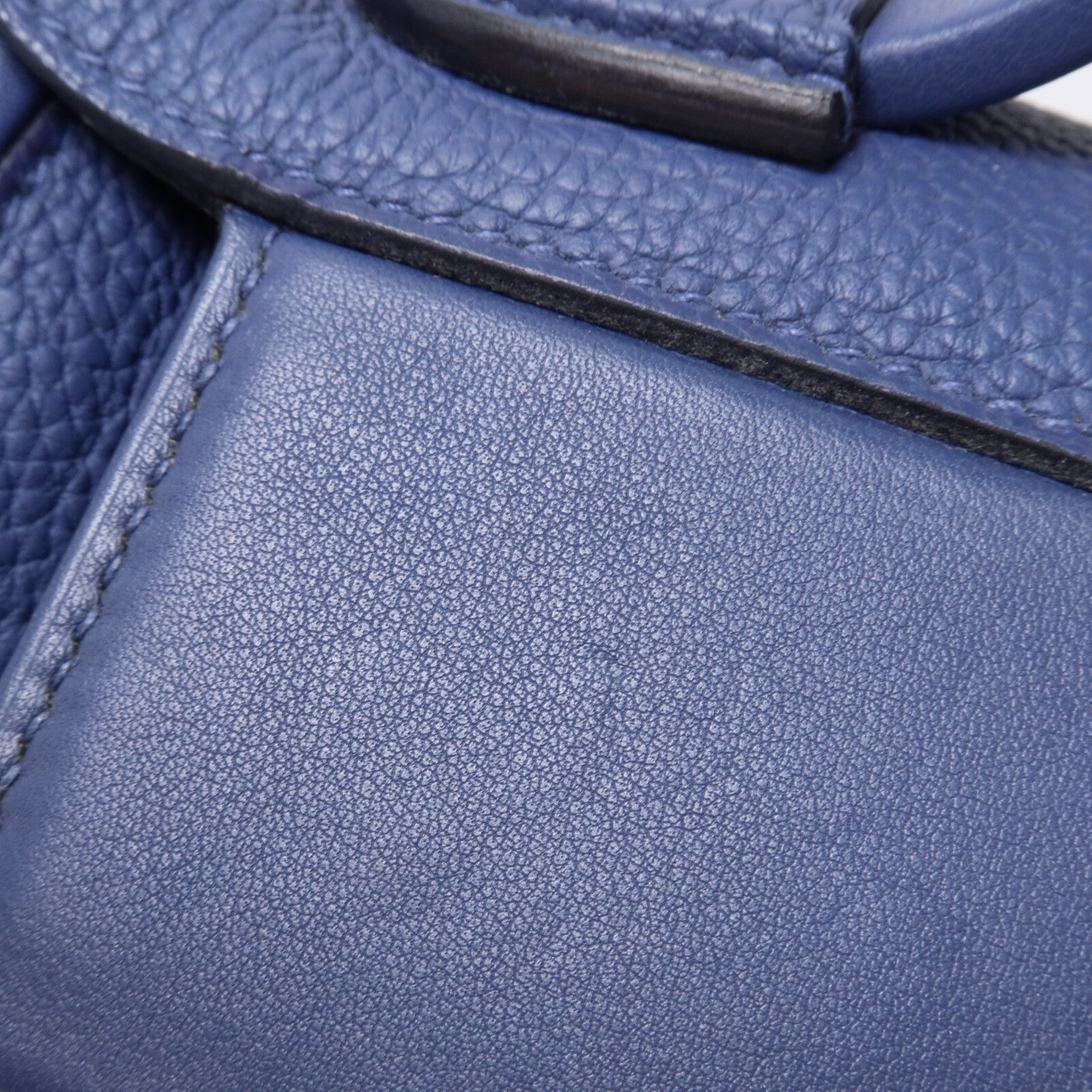HERMES Togo皮革24/24 29cm手挽肩背兩用袋Bleu Brighton