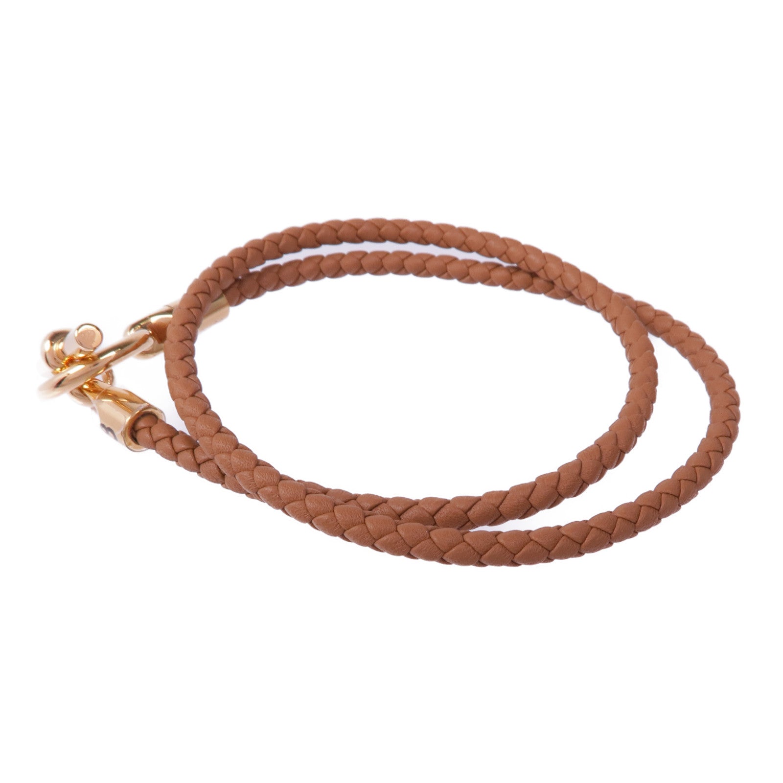 HERMES Swift皮革Glenan Double Tour金扣手帶Gold