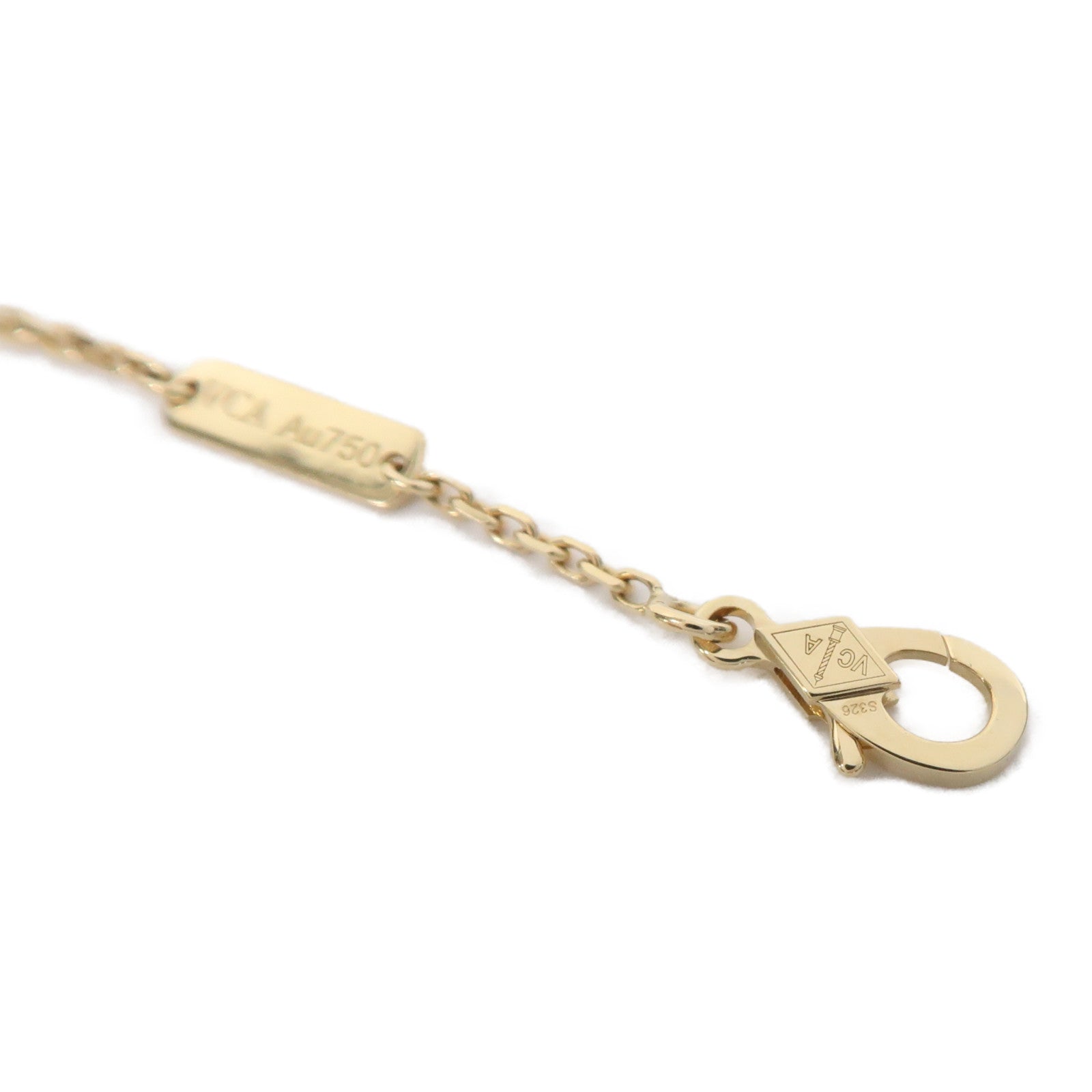 Van Cleef & Arpels 18黃金Necklace項鍊琥珀色