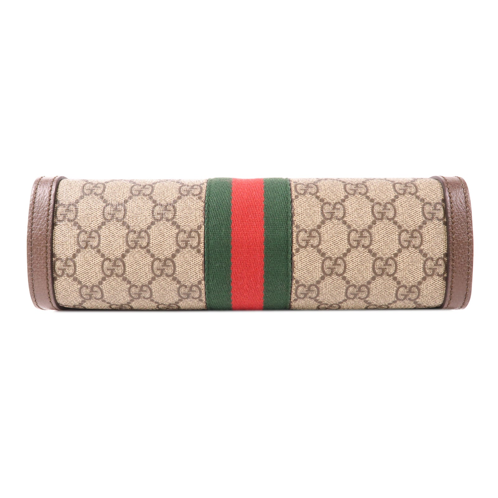 GUCCI 塗層帆布GG Supreme Ophidia金扣鏈帶肩背袋